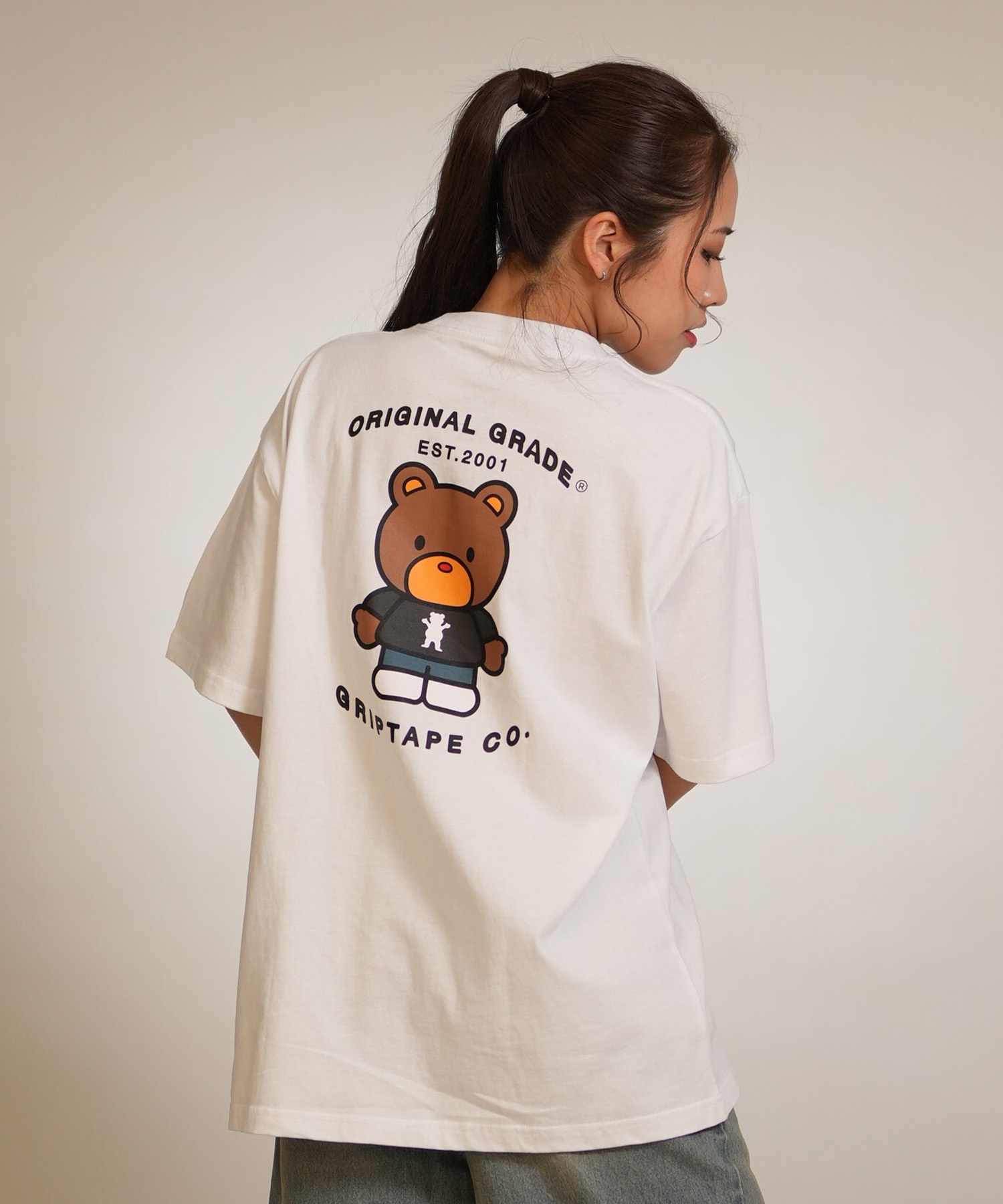 GRIZZLY グリズリー 半袖 Tシャツ レディース バックプリント PLUSHIE