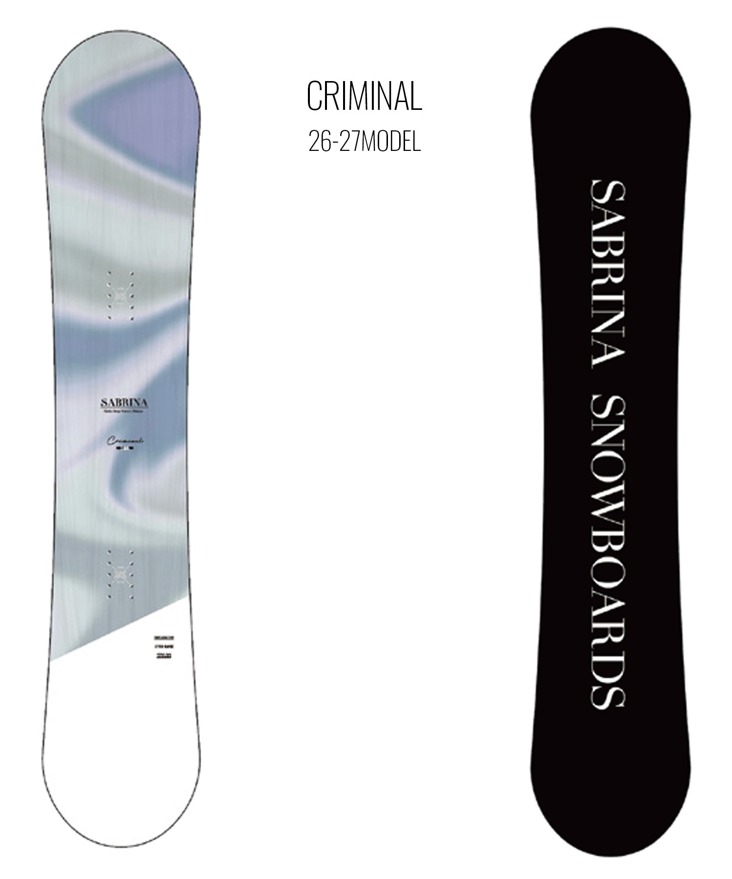 サブリナ　スノーボード　クリミナル 139cm LINK EXV2.0　サイズS SABRINA サブリナ クリミナル CRIMINAL スノーボード 板 フリー