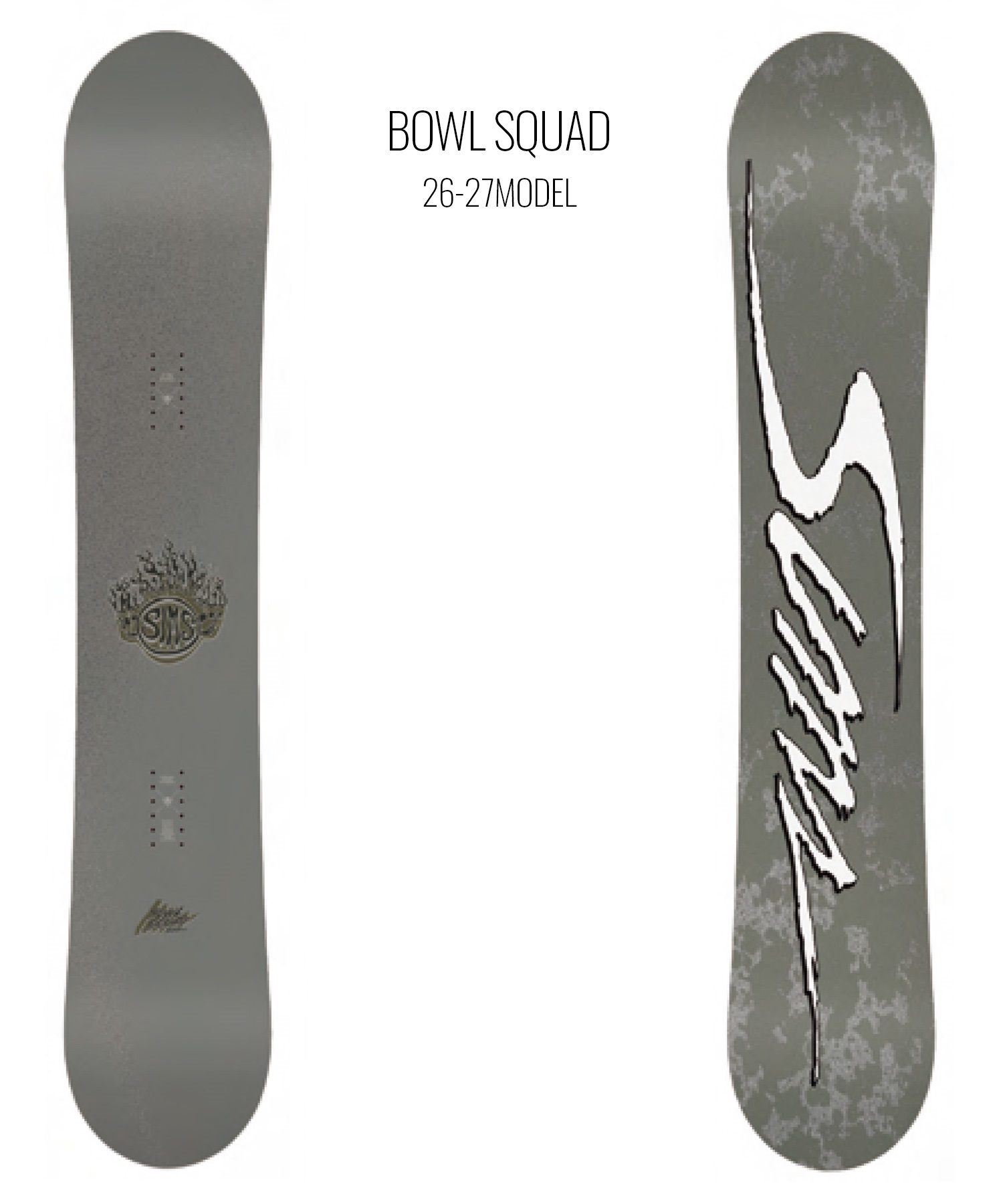 SIMS シムス ボウルスクワッド BOWL SQUAD スノーボード 板 フリー