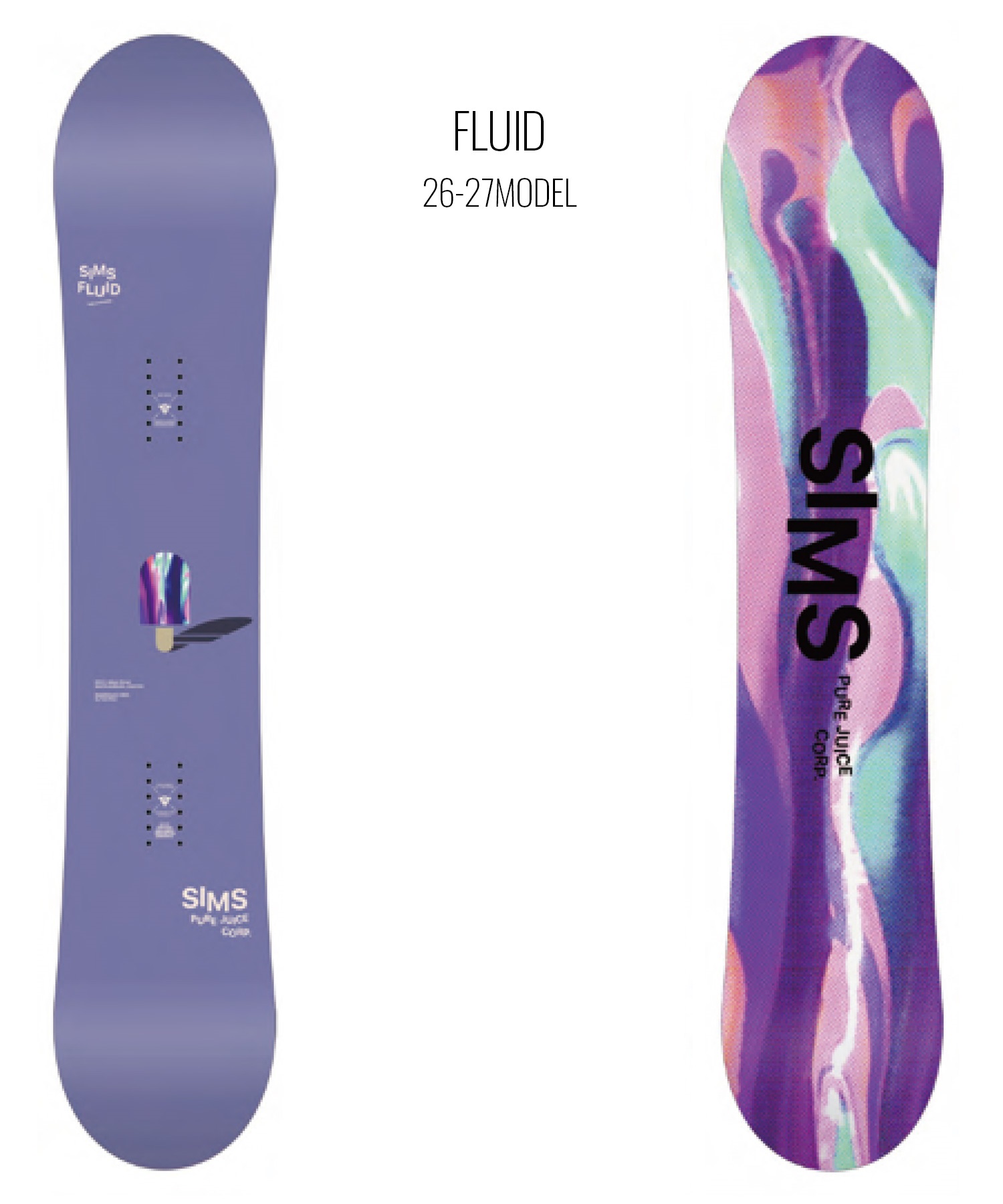 Sims The Fluid スノーボード　144cm SIMS シムス フルイド FLUID スノーボード 板 フリースタイル