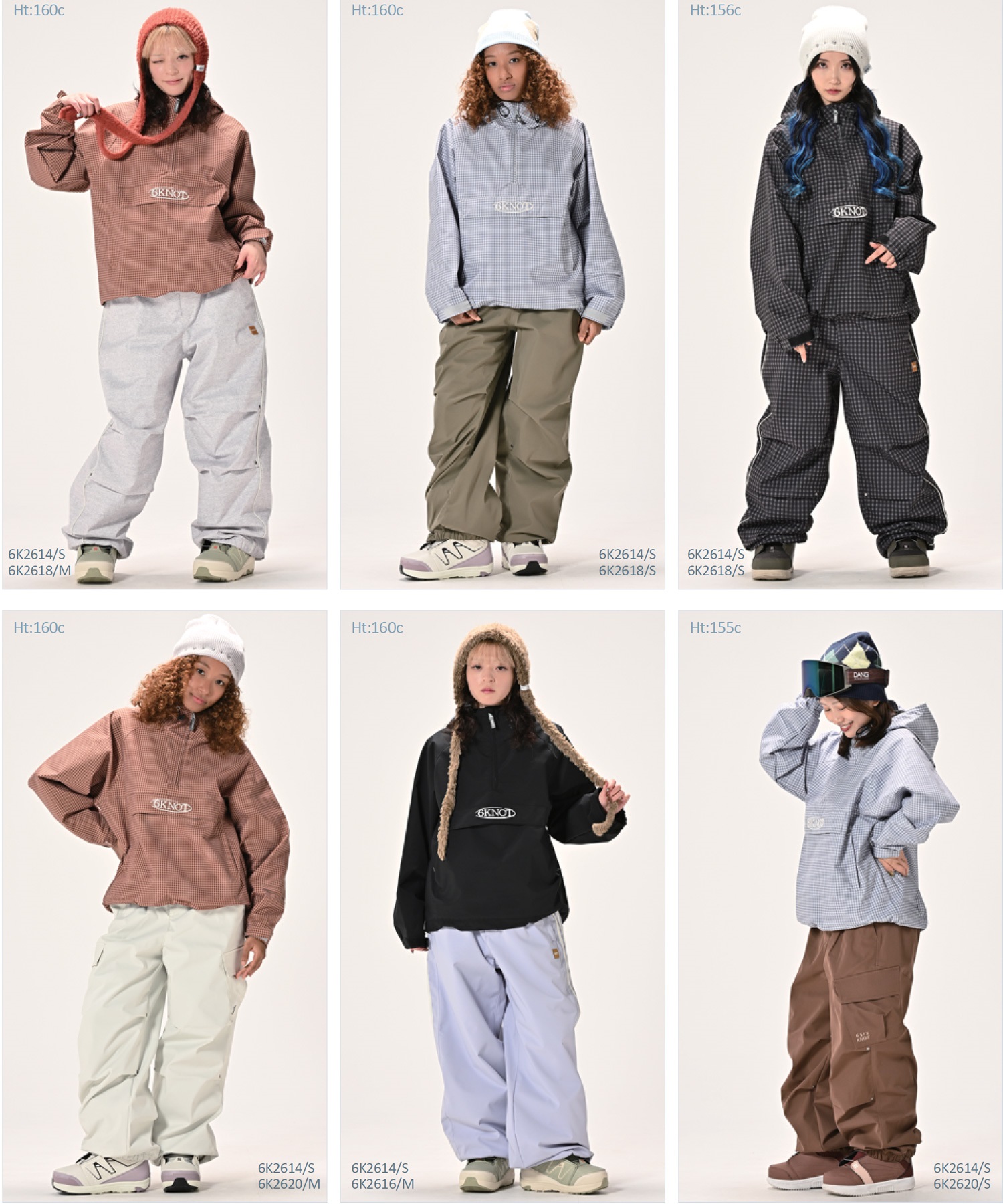 6KNOT シックスノット チェックアノラック CHECK ANORAK スノーボード