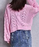GYDA ジェイダ カーディガン レディース クロップド丈 ショート丈 2WAYメッシュブリーチニットトップス 72622602201(BLK-FREE)