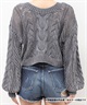 GYDA ジェイダ カーディガン レディース クロップド丈 ショート丈 2WAYメッシュブリーチニットトップス 72622602201(BLK-FREE)