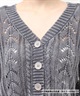 GYDA ジェイダ カーディガン レディース クロップド丈 ショート丈 2WAYメッシュブリーチニットトップス 72622602201(BLK-FREE)