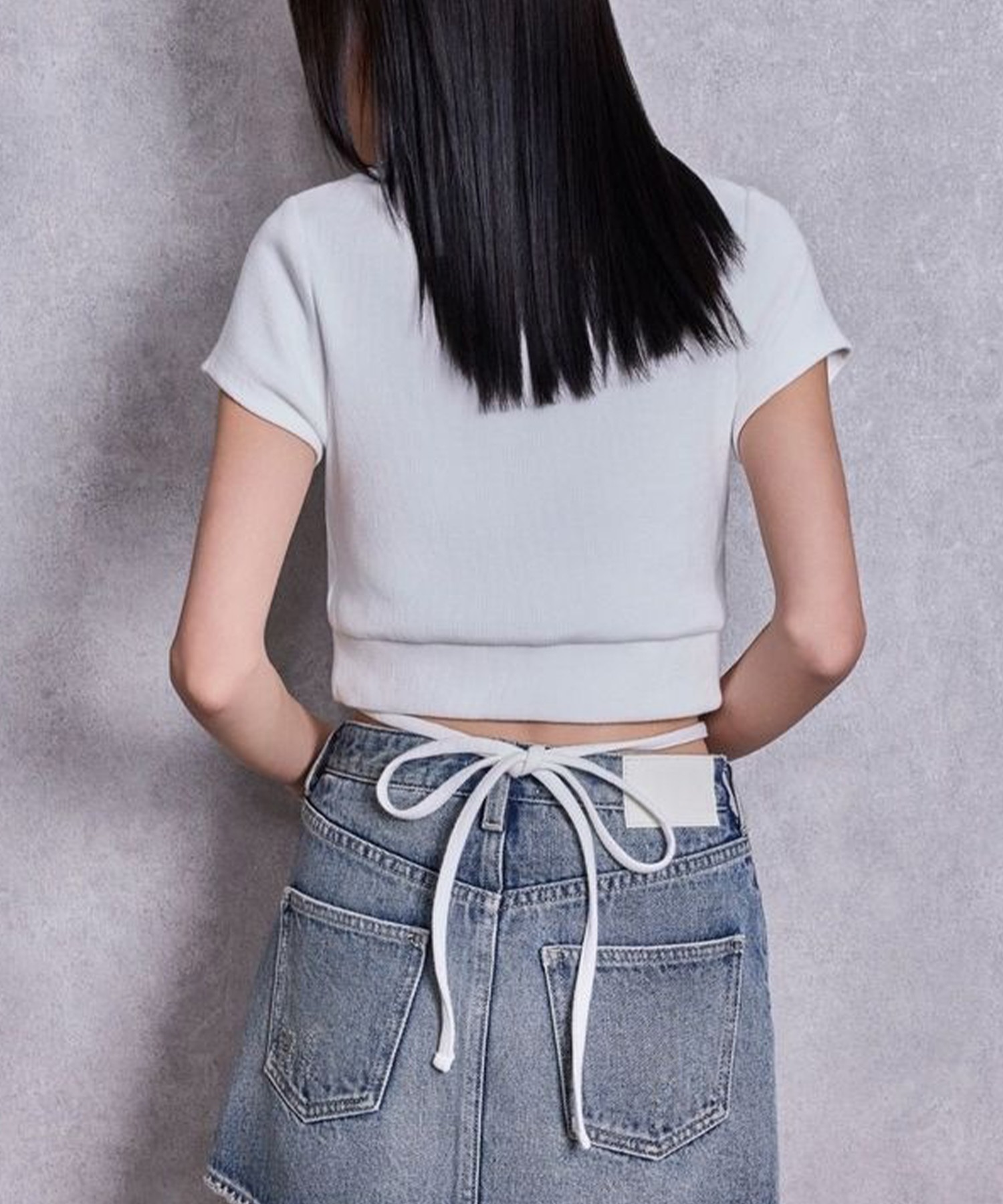 GYDA ジェイダ 半袖 Tシャツ レディース クロップド丈 ショート丈 2WAY