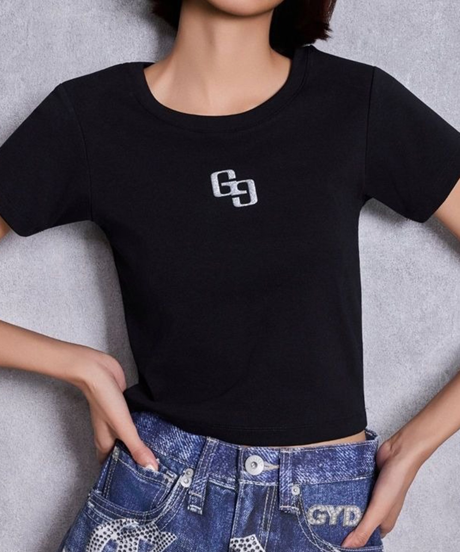 GYDA ジェイダ 半袖 Tシャツ レディース クロップド丈 ショート丈