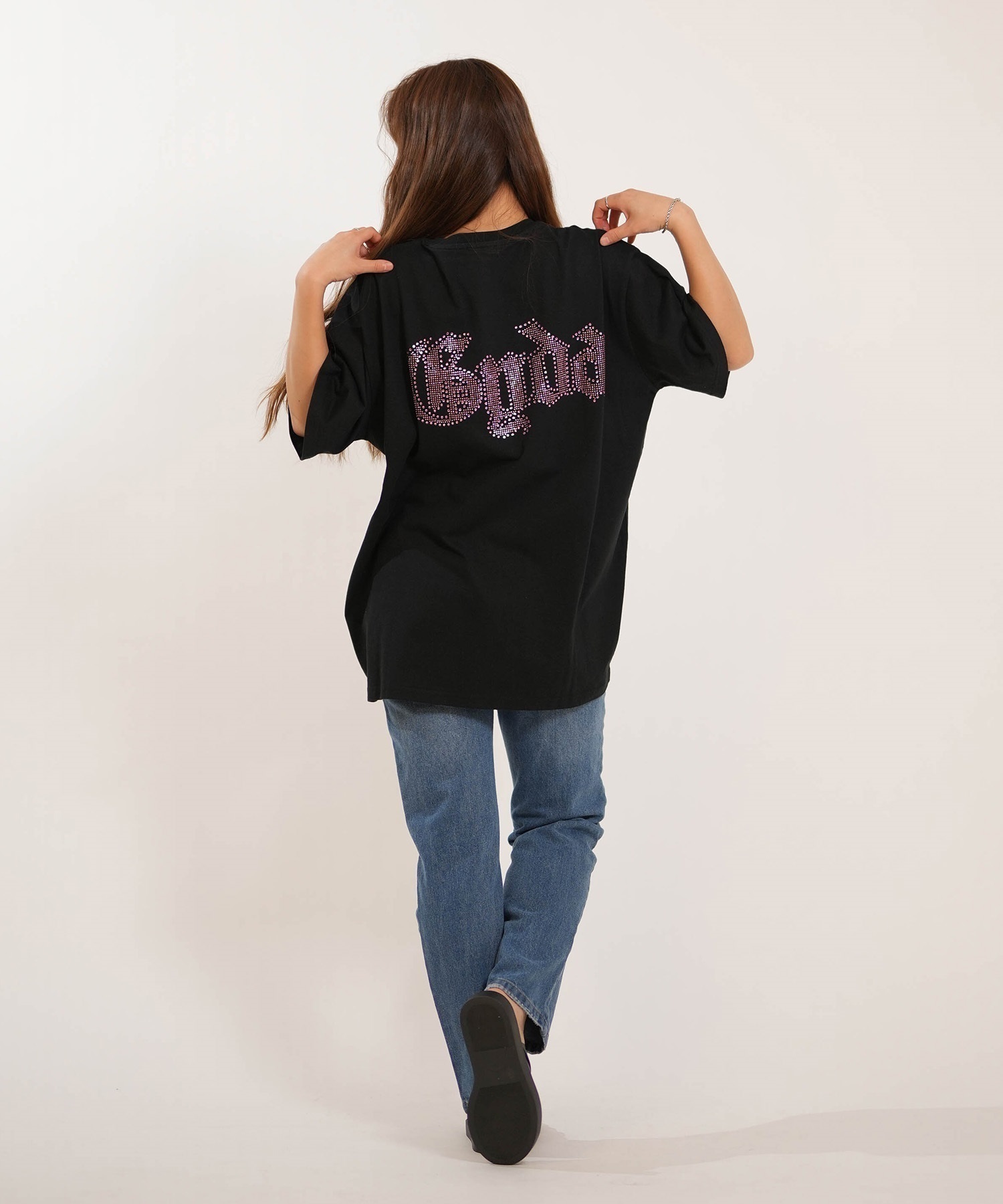 GYDA ジェイダ 半袖 Tシャツ レディース オーバーサイズ GD BACK GYDA