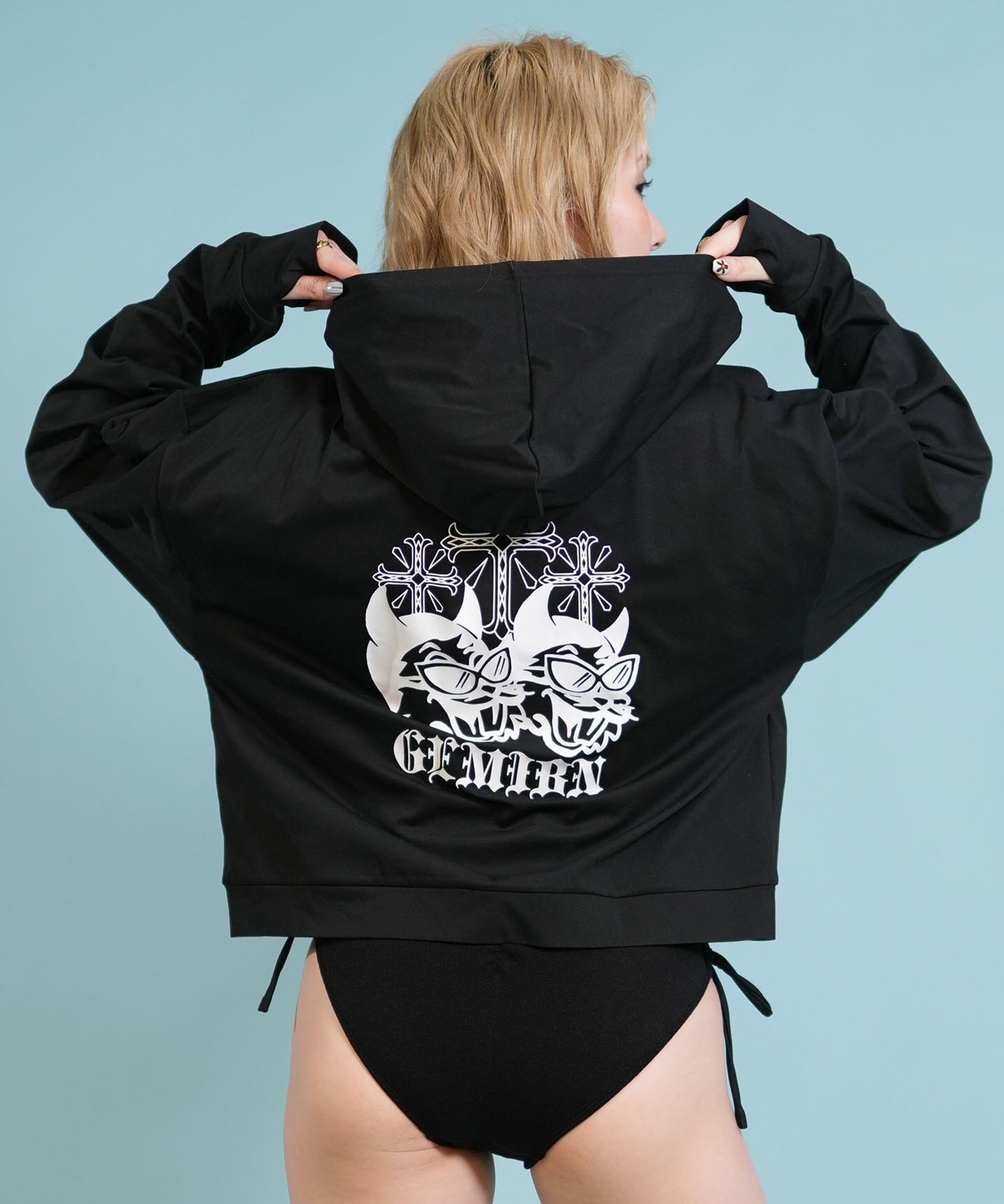 GYDA ジェイダ 水着 ラッシュガード ジップアップ パーカー レディース