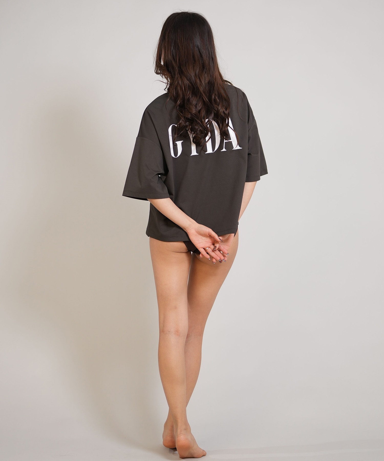 GYDA ジェイダ 水着 ラッシュガード 半袖 Tシャツ レディース ロゴ