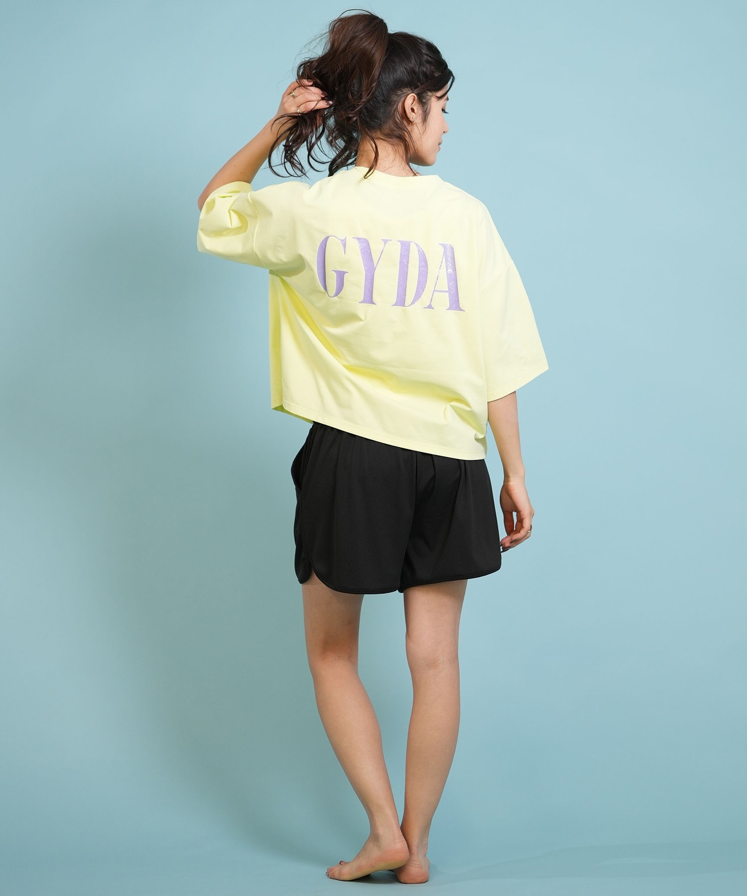 GYDA ジェイダ 水着 ラッシュガード 半袖 Tシャツ レディース ロゴ