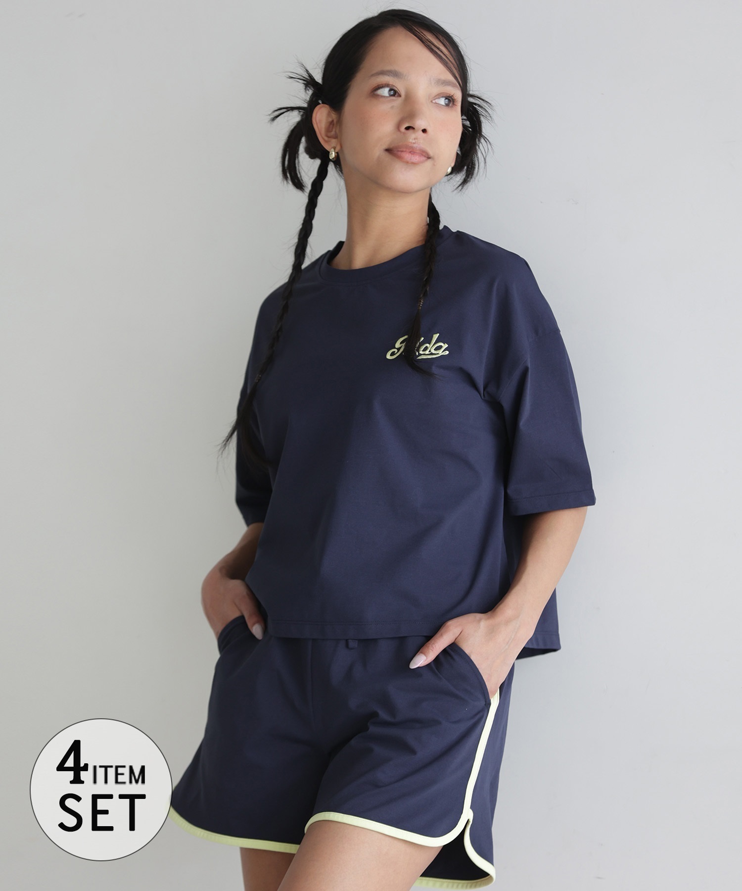 GYDA ジェイダ 水着 4点セット ビキニ レディース ラッシュTシャツ