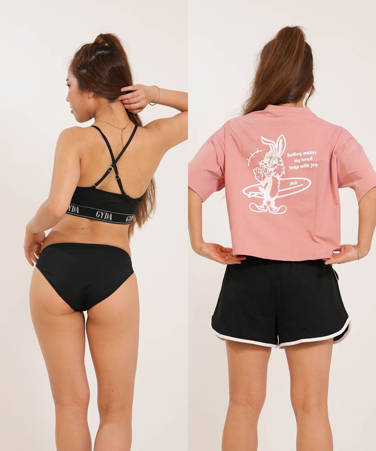 GYDA ジェイダ 水着 4点セット ビキニ レディース ラッシュTシャツ