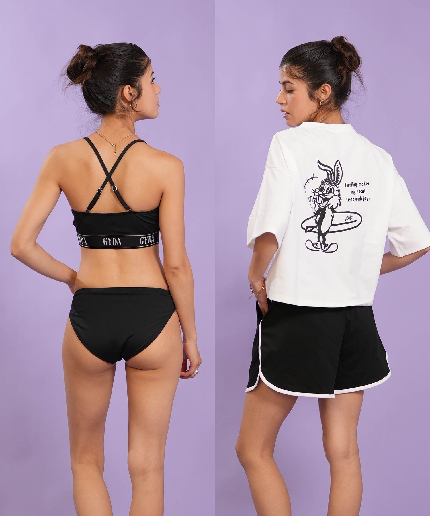 GYDA ジェイダ 水着 4点セット ビキニ レディース ラッシュTシャツ
