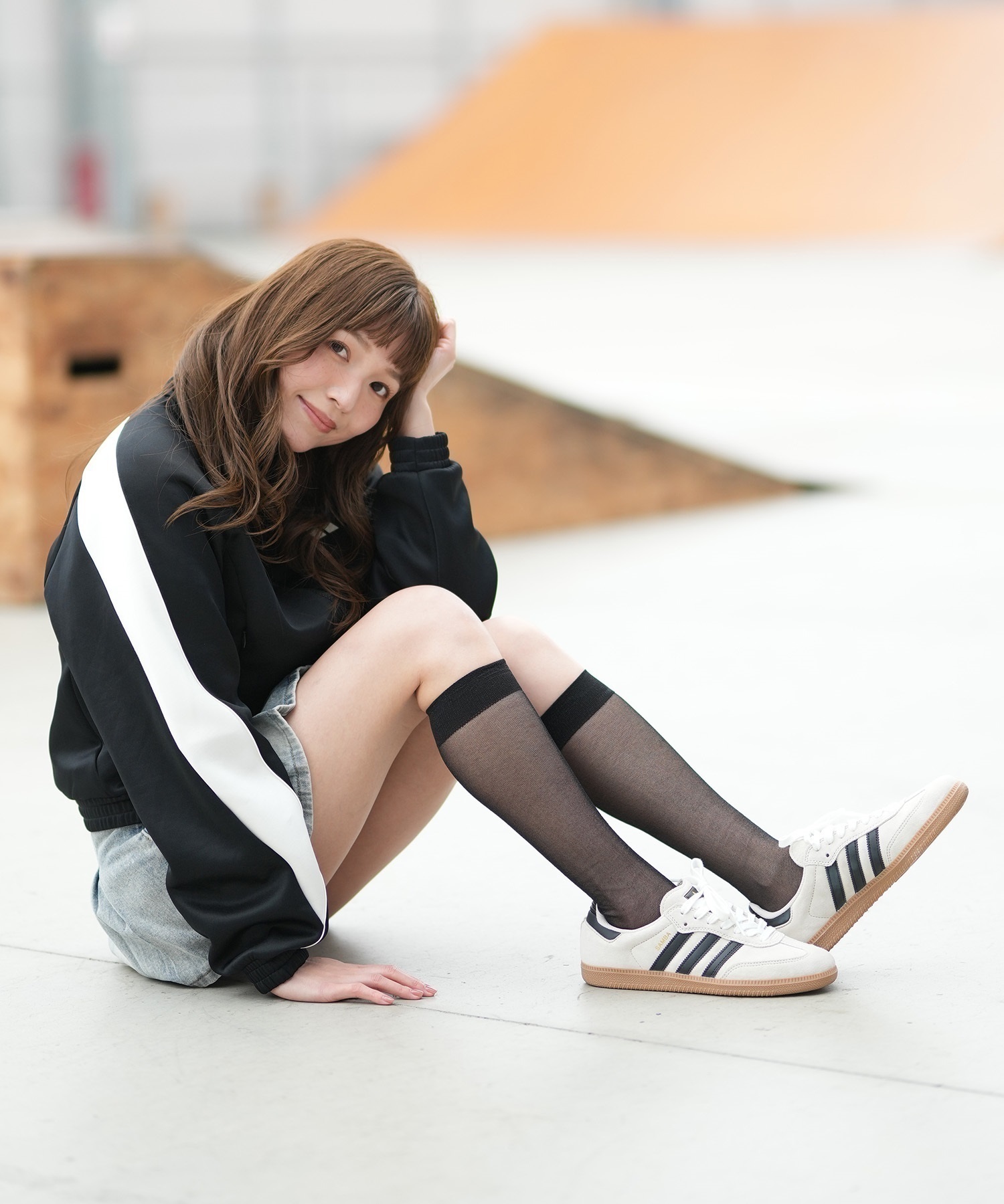 adidas skateboarding アディダス スケートボーディング スニーカー SAMBA ADV サンバ 421261957 JR7108(AMNBK-23.0cm)