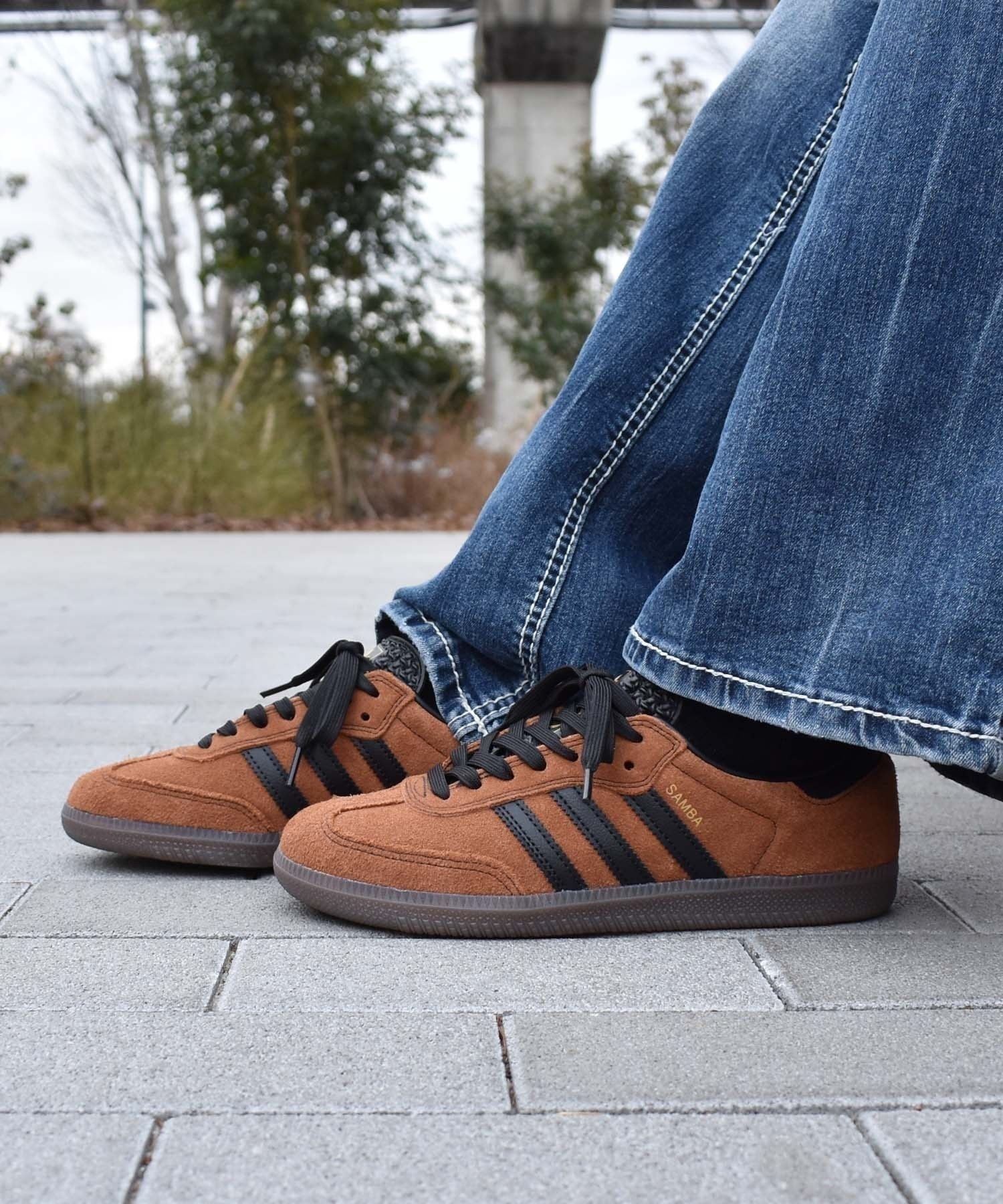 adidas skateboarding アディダス スニーカー スケートボーディング  SAMBA ADV 421261958 HQ9286(DBBKG-23.0cm)