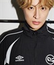【予約商品 5月上旬より順次発送】UMBRO アンブロ × ALAN SHIRAHAMA トラックジャケット UM26SSAL-BZ01(BLACK-M)