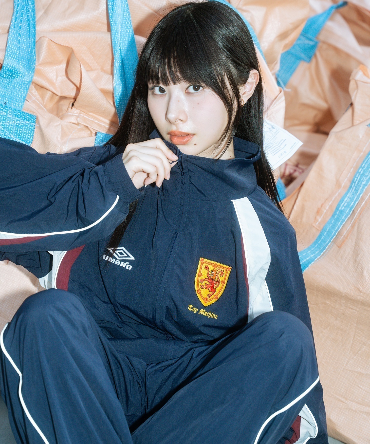 【予約販売】UMBRO アンブロ × TOY MACHINE トイマシーン コラボ トラックジャケット メンズ セットアップ対応 MD3726FWMSJK02 ムラサキスポーツ限定(BLACK-S)