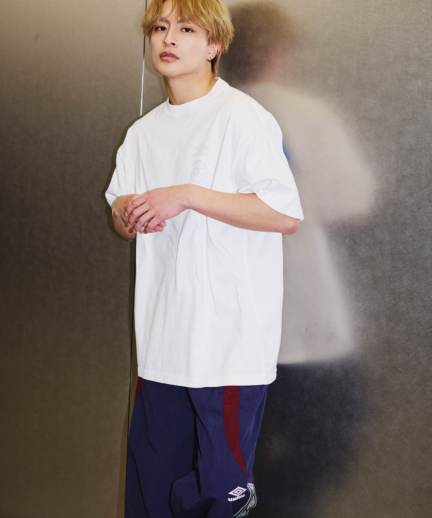 【予約商品 5月上旬より順次発送】UMBRO アンブロ × ALAN SHIRAHAMA トラックパンツ UM26SSAL-PT01(BLACK-M)