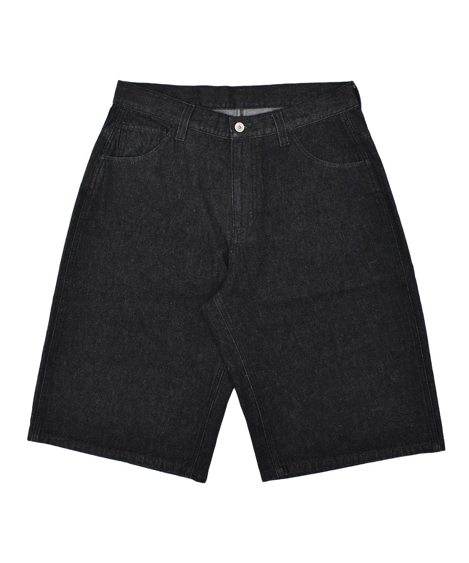 【予約商品 5月上旬より順次発送】UMBRO アンブロ × ALAN SHIRAHAMA デニムショーツ UM26SSAL-PT03(BLACK-M)