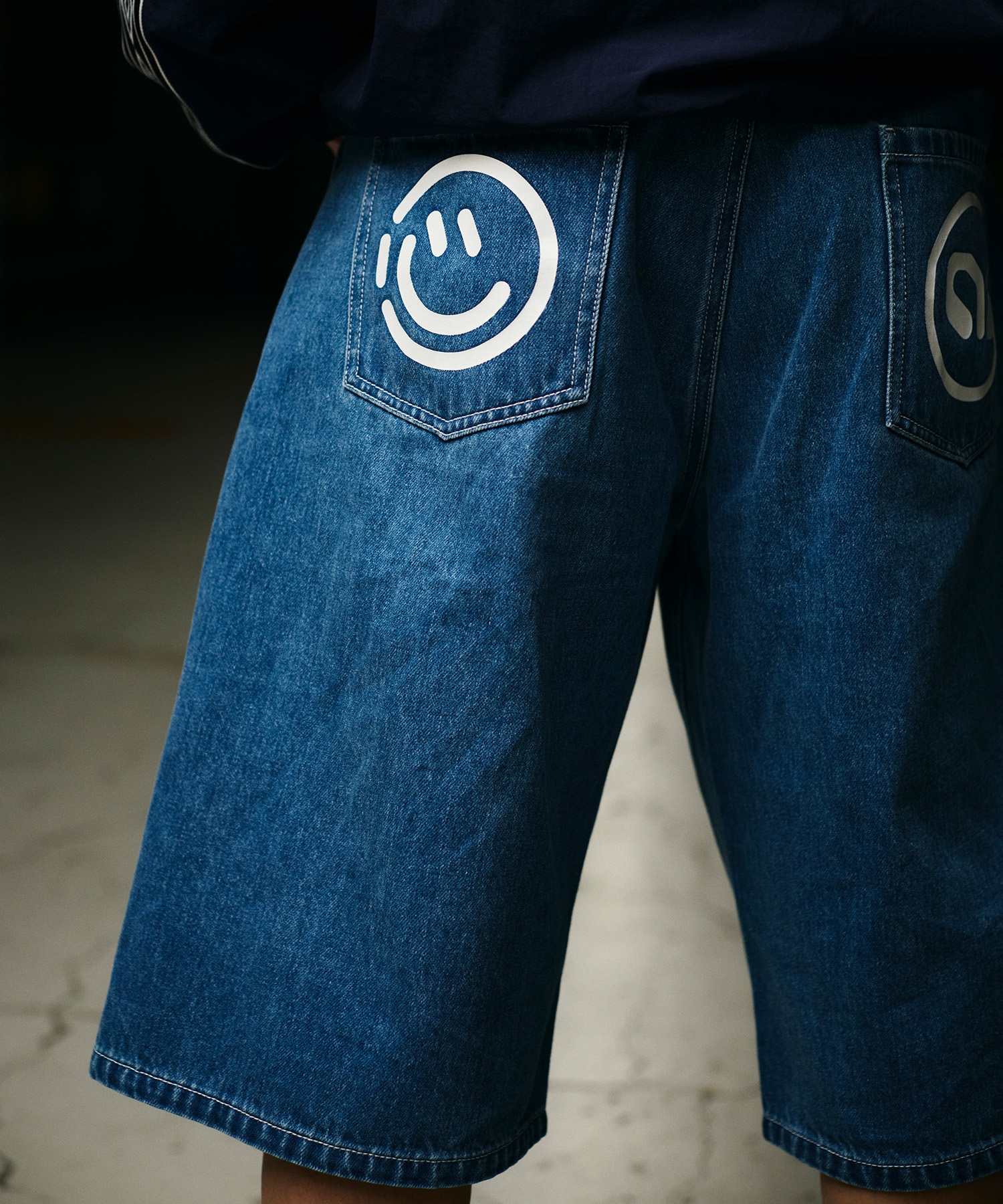 【予約商品 5月上旬より順次発送】UMBRO アンブロ × ALAN SHIRAHAMA デニムショーツ UM26SSAL-PT03(BLACK-M)