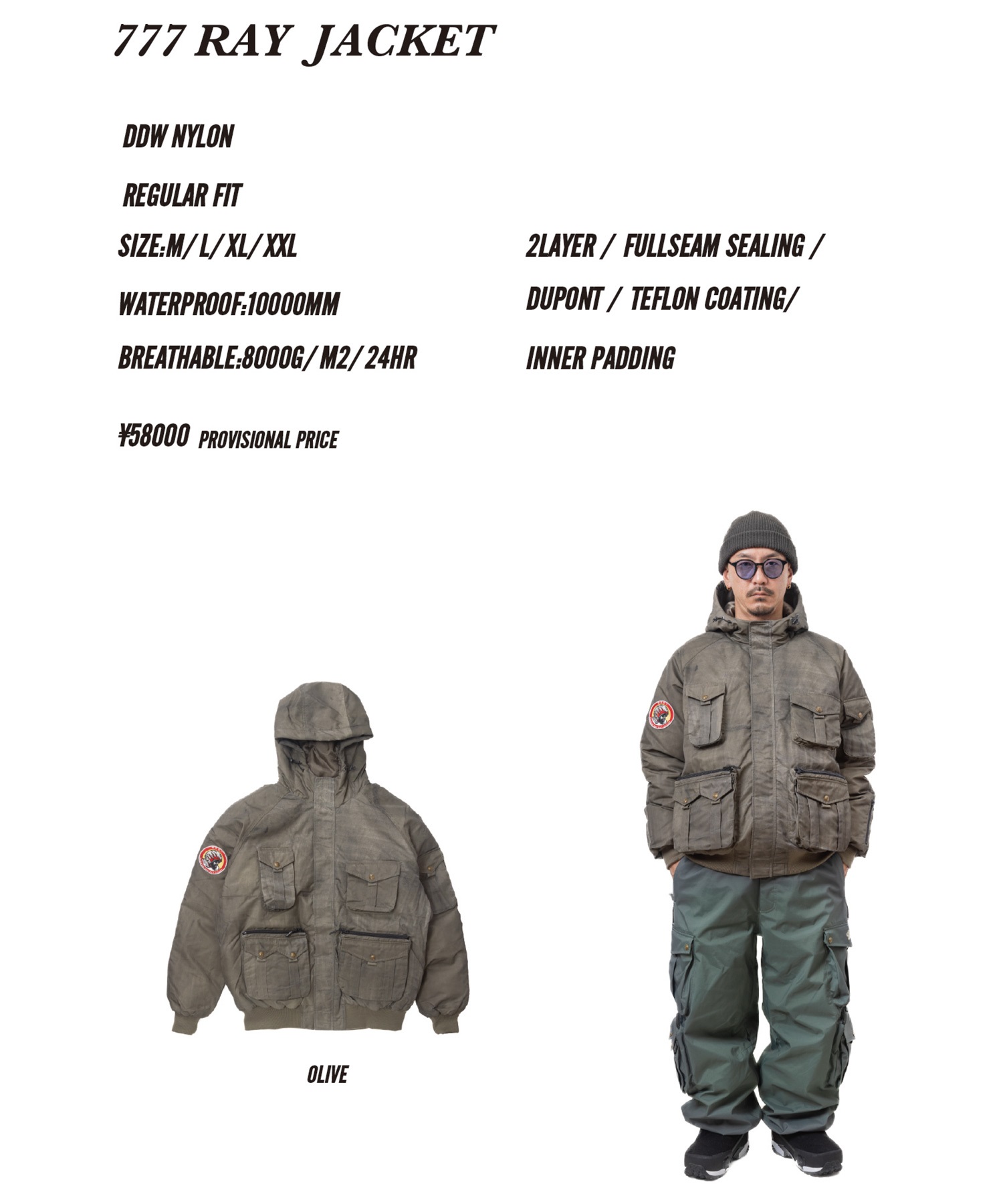 NOMADIK ノマディック スリーセブンレイジャケット 777 RAY JACKET