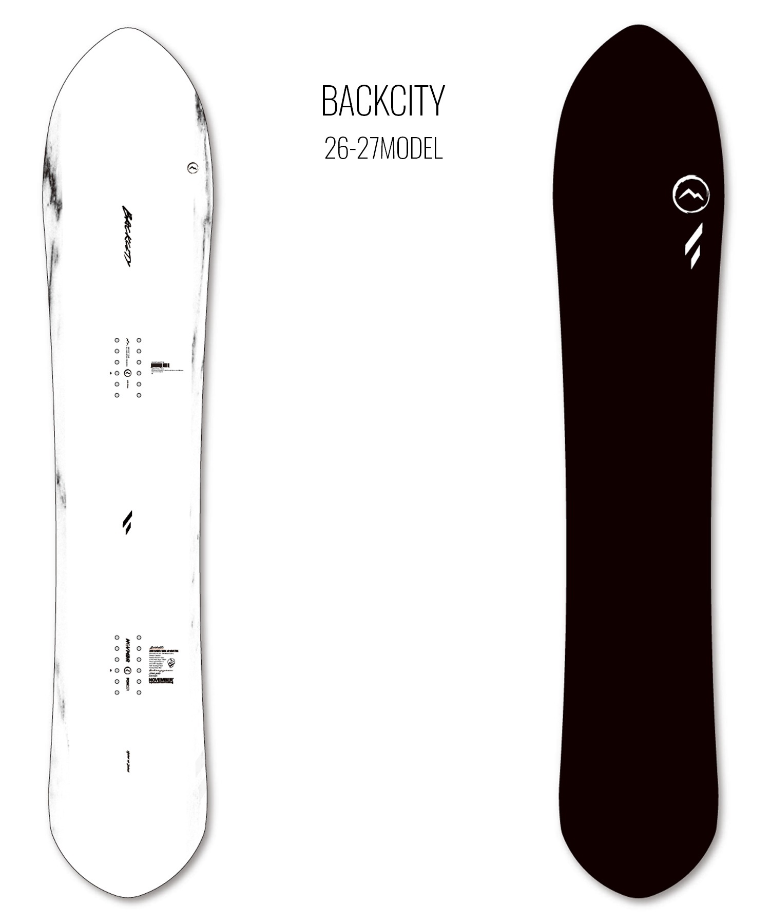NOVEMBER ノーベンバー バックシティー BACKCITY スノーボード 板