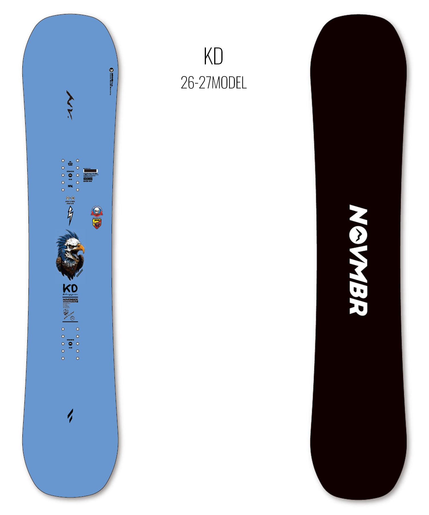 NOVEMBER ノーベンバー ケーディー KD スノーボード 板 パーク ハーフパイプ キッズ ユース ジュニア 26-27 早期購入(ONECOLOR-105cm)