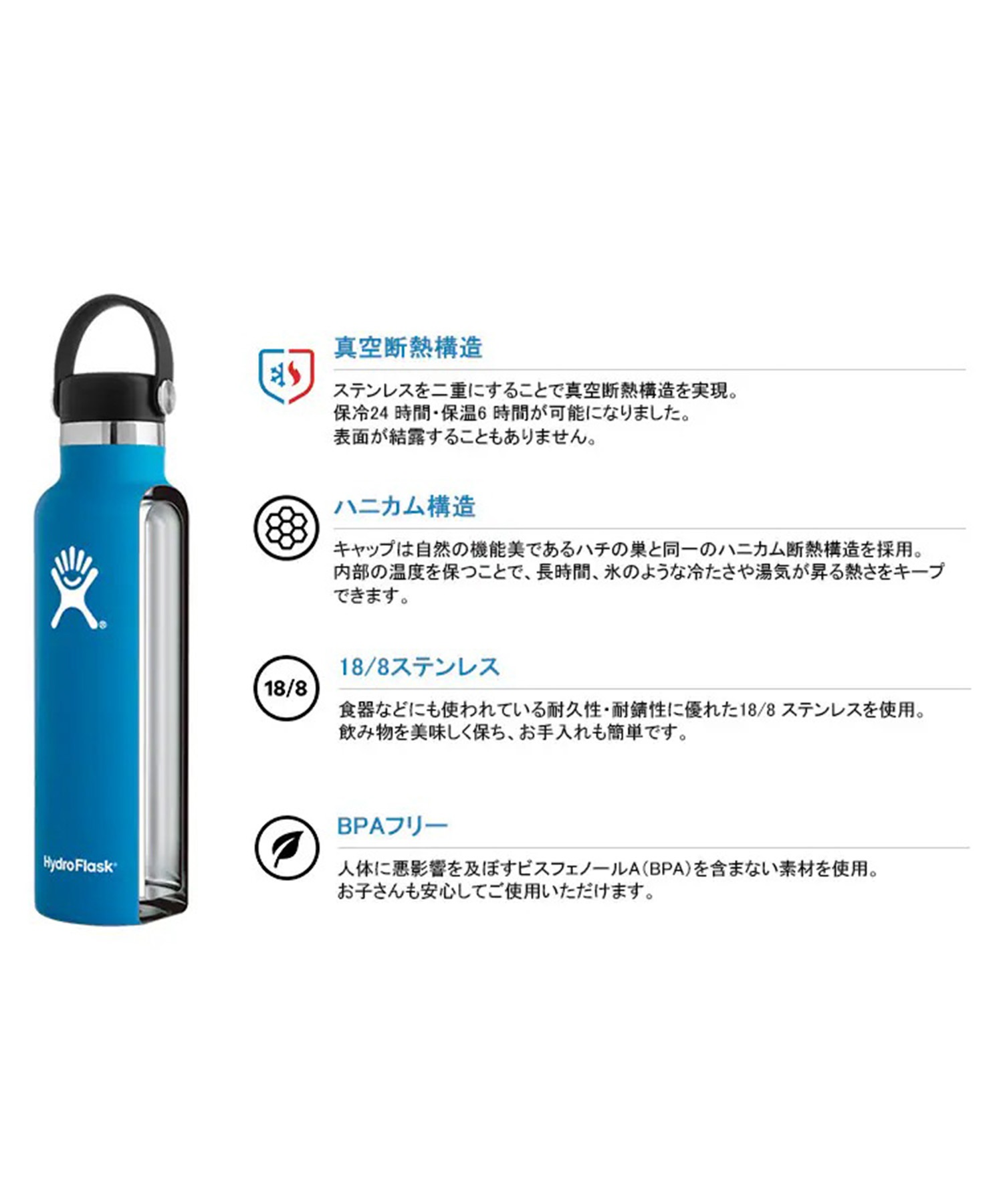 Hydro Flask ハイドロフラスク ステンレスボトル HYDRATION 18oz
