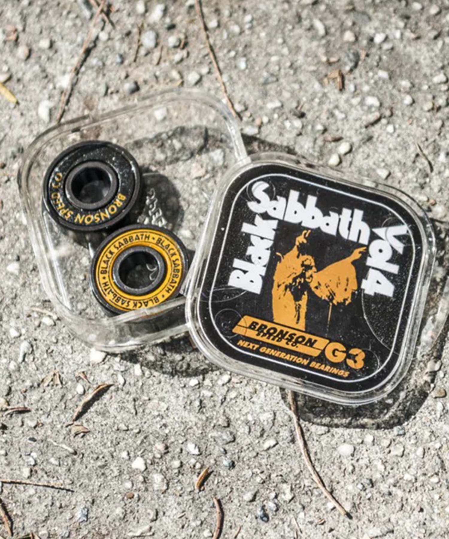 BRONSON ブロンソン スケートボード ベアリング G3 BLACK SABBATH 初心者 コラボ商品(BLK-ONE)
