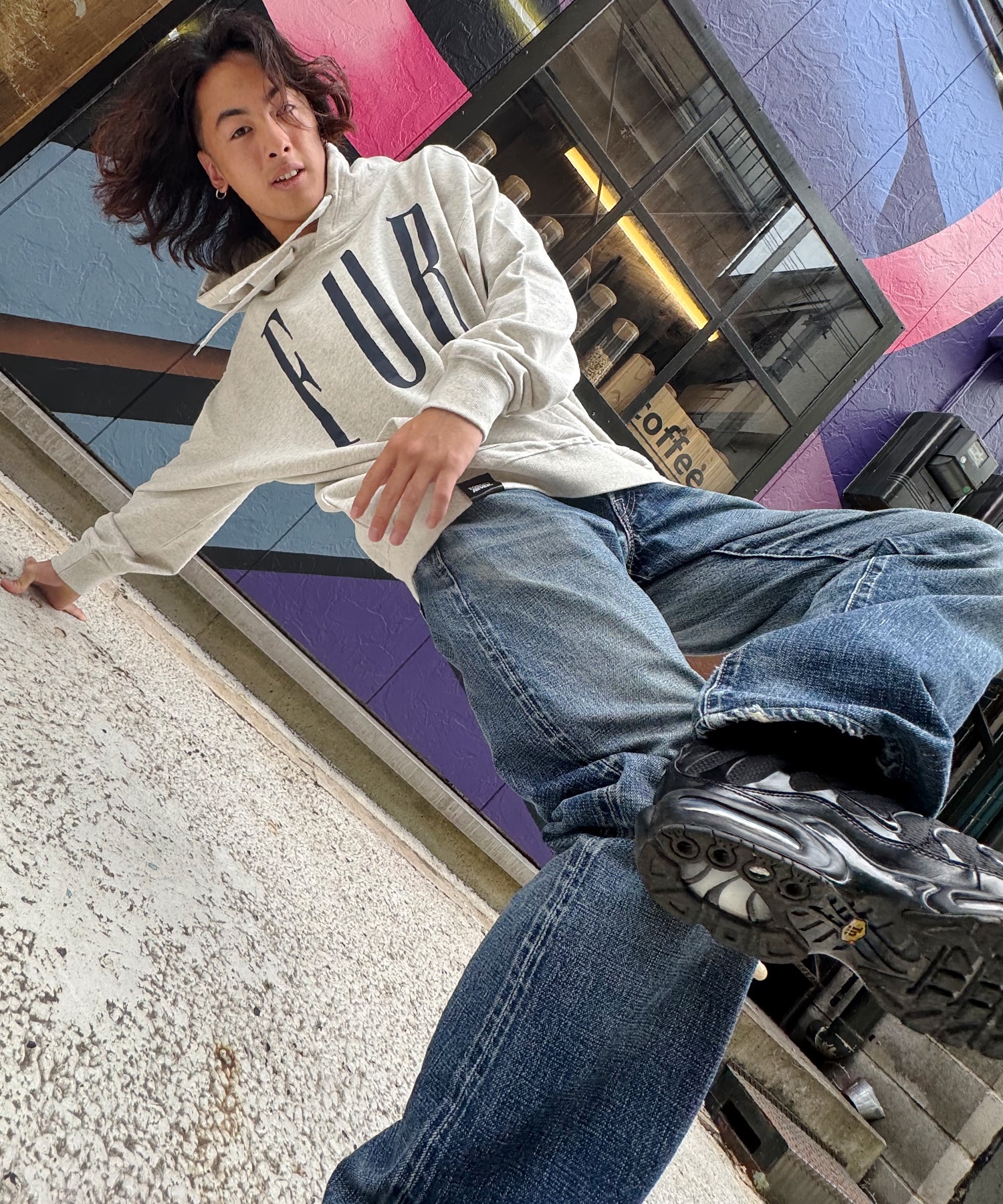 FORGET NEVER フォーゲットネバー プルオーバー パーカー フーディー メンズ 264OO1PK172FN(GRY-M)
