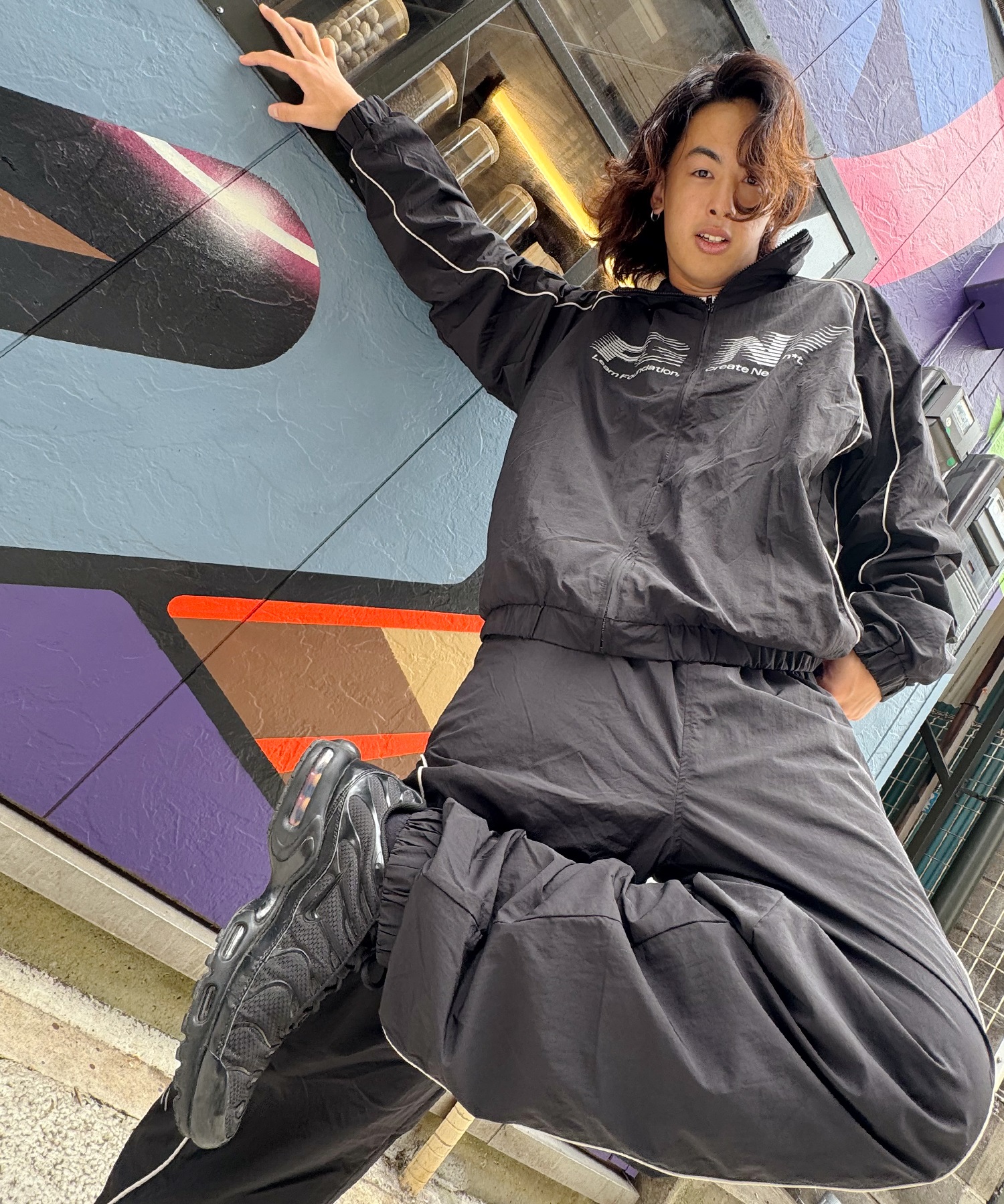 FORGET NEVER フォーゲットネバー ロングパンツ メンズ トラックパンツ