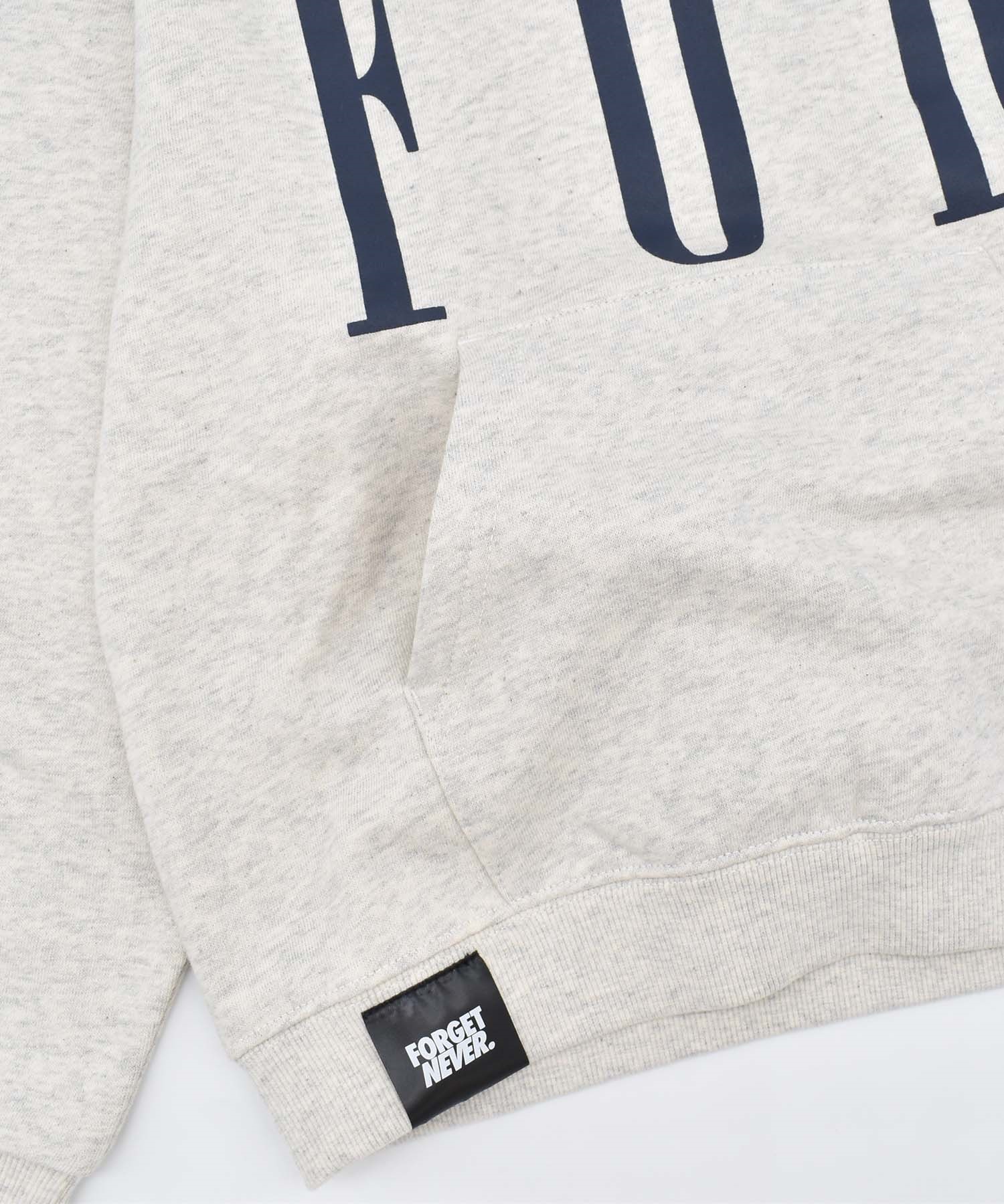 FORGET NEVER フォーゲットネバー プルオーバー パーカー フーディー キッズ 子供 264OO3PK171FN(GRY-130cm)
