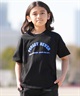 FORGET NEVER フォーゲットネバー 半袖 Tシャツ キッズ ジュニア 子供 グラフィックTシャツ 263OO3ST941FN ムラサキスポーツ限定(BLK-130cm)