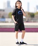 FORGET NEVER フォーゲットネバー 半袖 Tシャツ キッズ ジュニア 子供 グラフィックTシャツ 263OO3ST941FN ムラサキスポーツ限定(BLK-130cm)