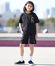 FORGET NEVER フォーゲットネバー 半袖 Tシャツ キッズ ジュニア 子供 グラフィックTシャツ 263OO3ST942FN ムラサキスポーツ限定(BLK-130cm)