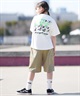 FORGET NEVER フォーゲットネバー 半袖 Tシャツ キッズ ジュニア 子供 グラフィックTシャツ 263OO3ST942FN ムラサキスポーツ限定(BLK-130cm)