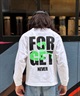 FORGET NEVER フォーゲットネバー 長袖 Tシャツ ロンT キッズ 子供 バックプリント 264OO3LT369FN(WHT-130cm)