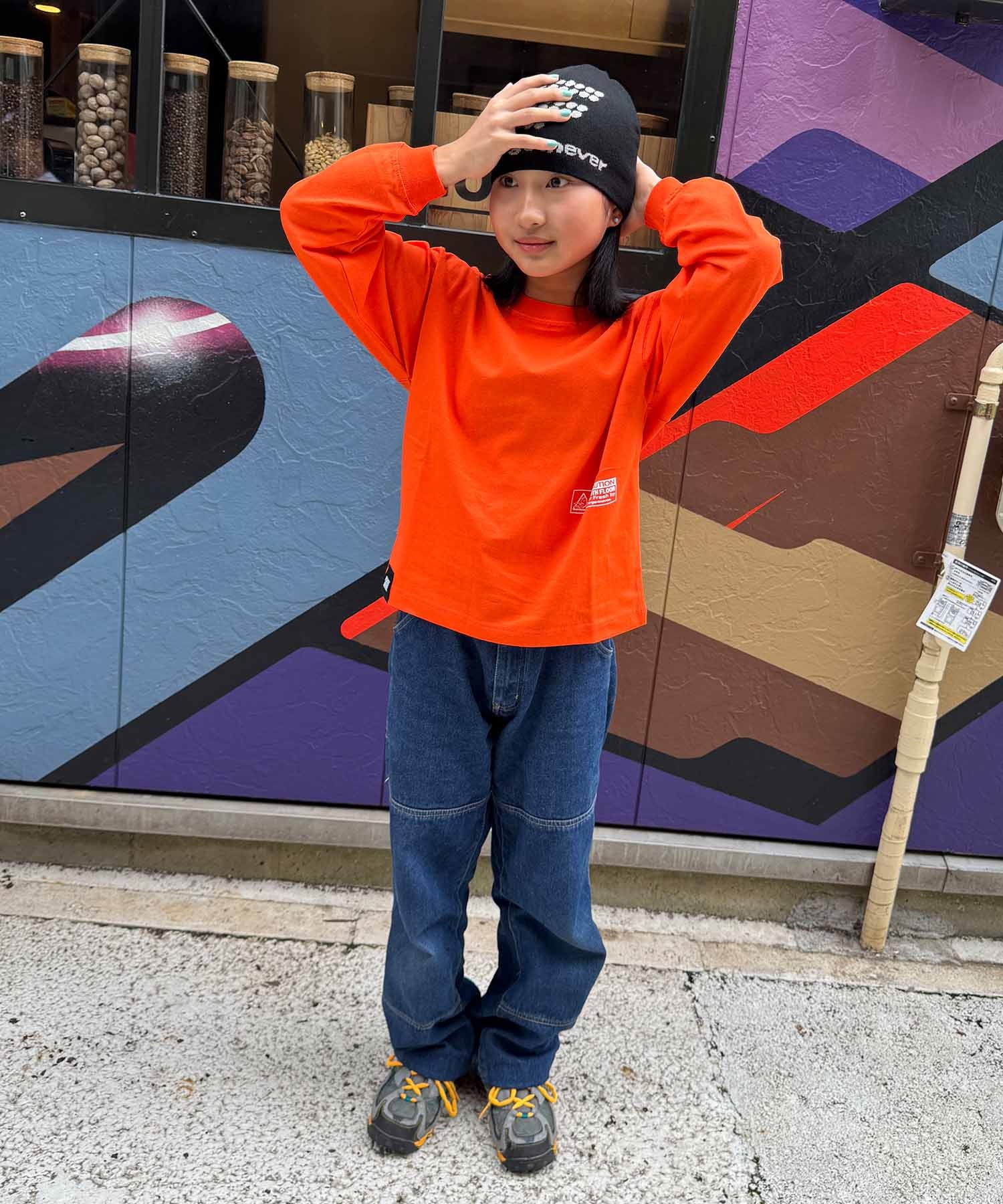 FORGET NEVER フォーゲットネバー 長袖 Tシャツ ロンT キッズ 子供