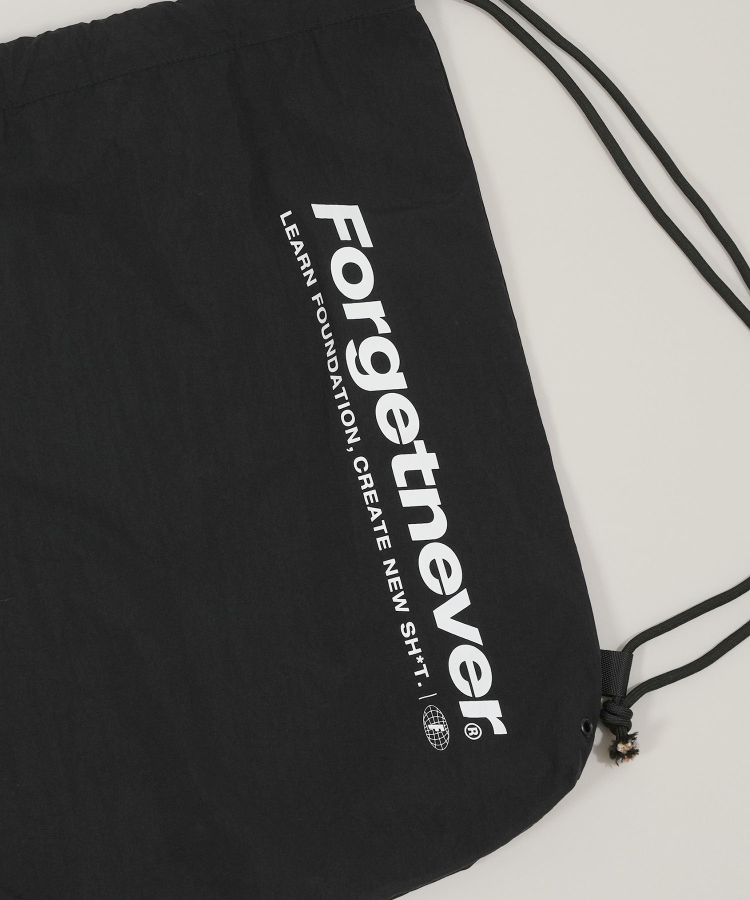 FORGET NEVER フォーゲットネバー ナップサック リュック キッズ 子供 264OO4BG130FN(BLK-1-FREE)