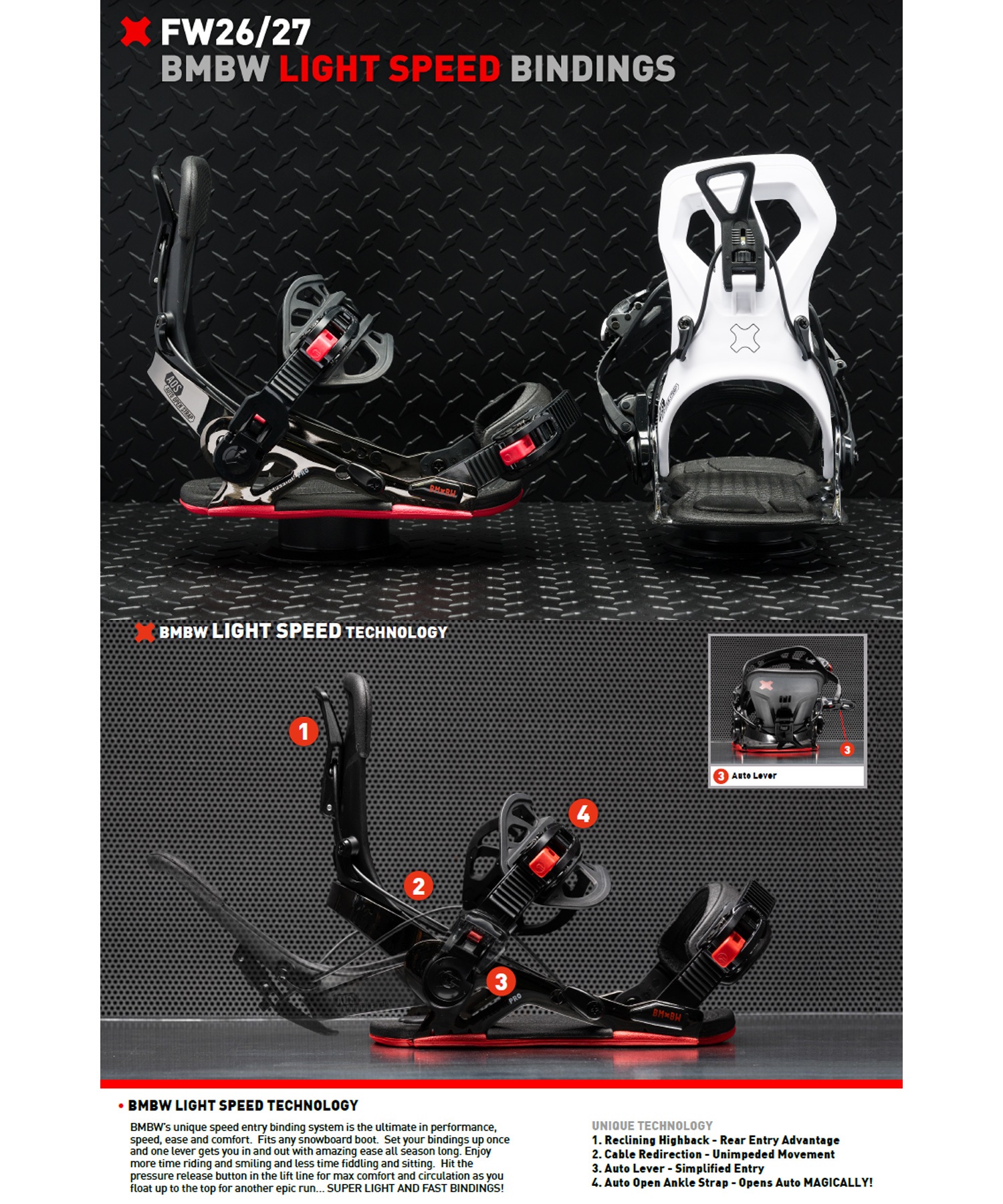 BENTMETAL ベントメタル スピードインフレックス SPEED-IN FLEX スノーボード バインディング ビンディング リアエントリー ユニセックス 26-27 早期購入(BLACK-S)