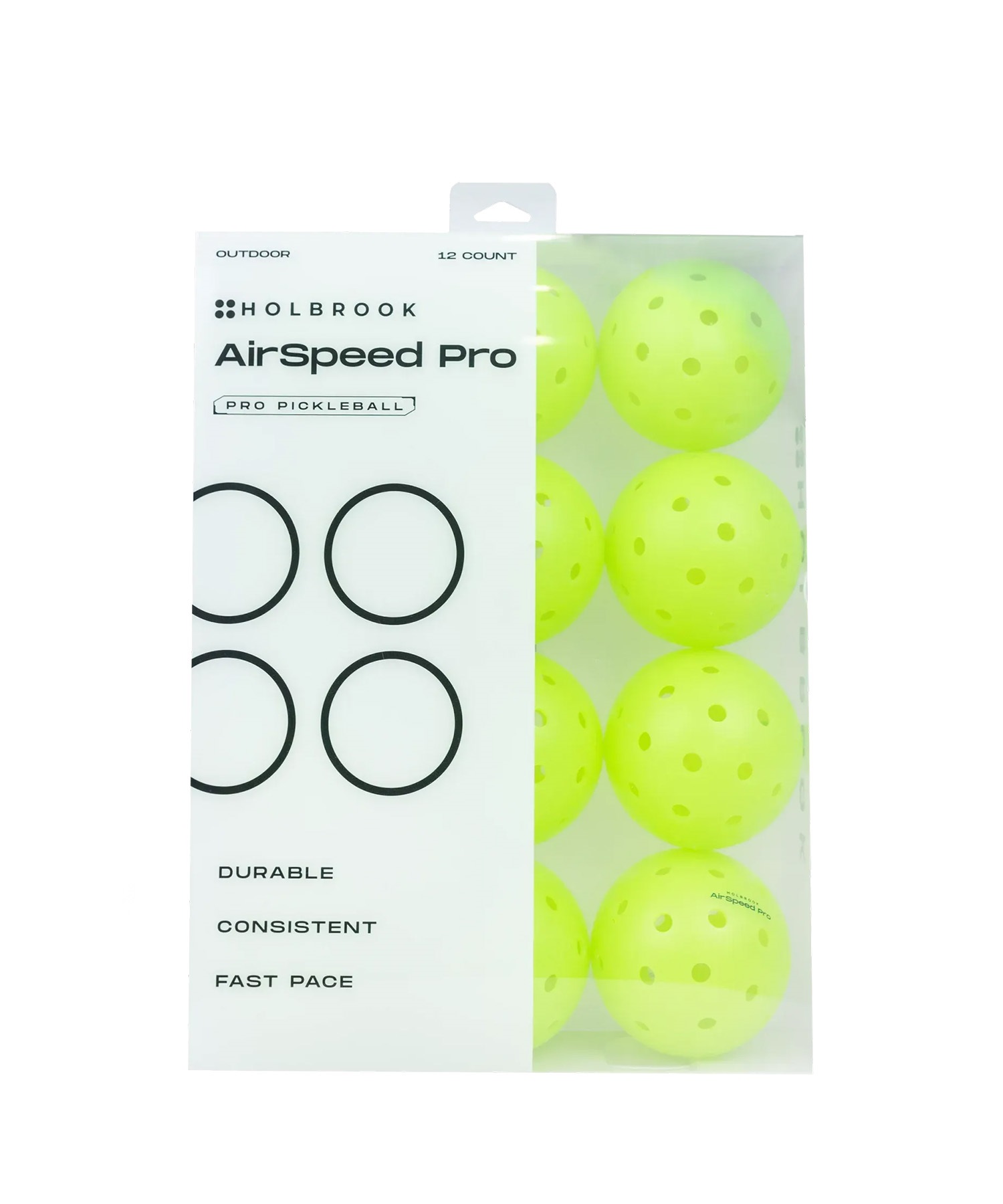 HOLBROOK ホルブルック BALL AIRSPEED 12 PACK ピックルボール パドル