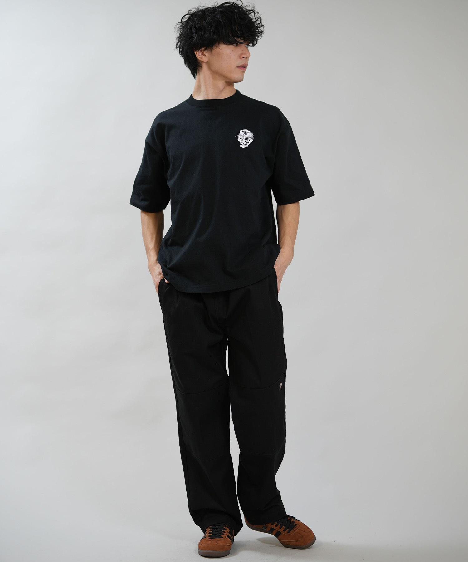 LIMIfew 黒 半袖スキッパーCS 美品 LI/ SINGLE JERSEY LACE UP SQUARE TEE(S Black): LIMI feu｜THE SHOP