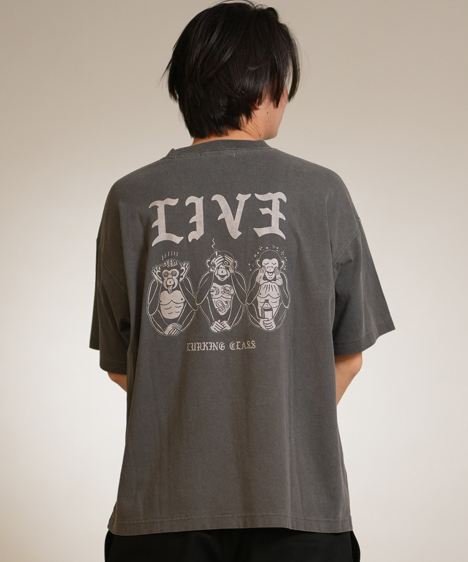 LURKING CLASS ラーキングクラス 半袖 Tシャツ メンズ バックプリント