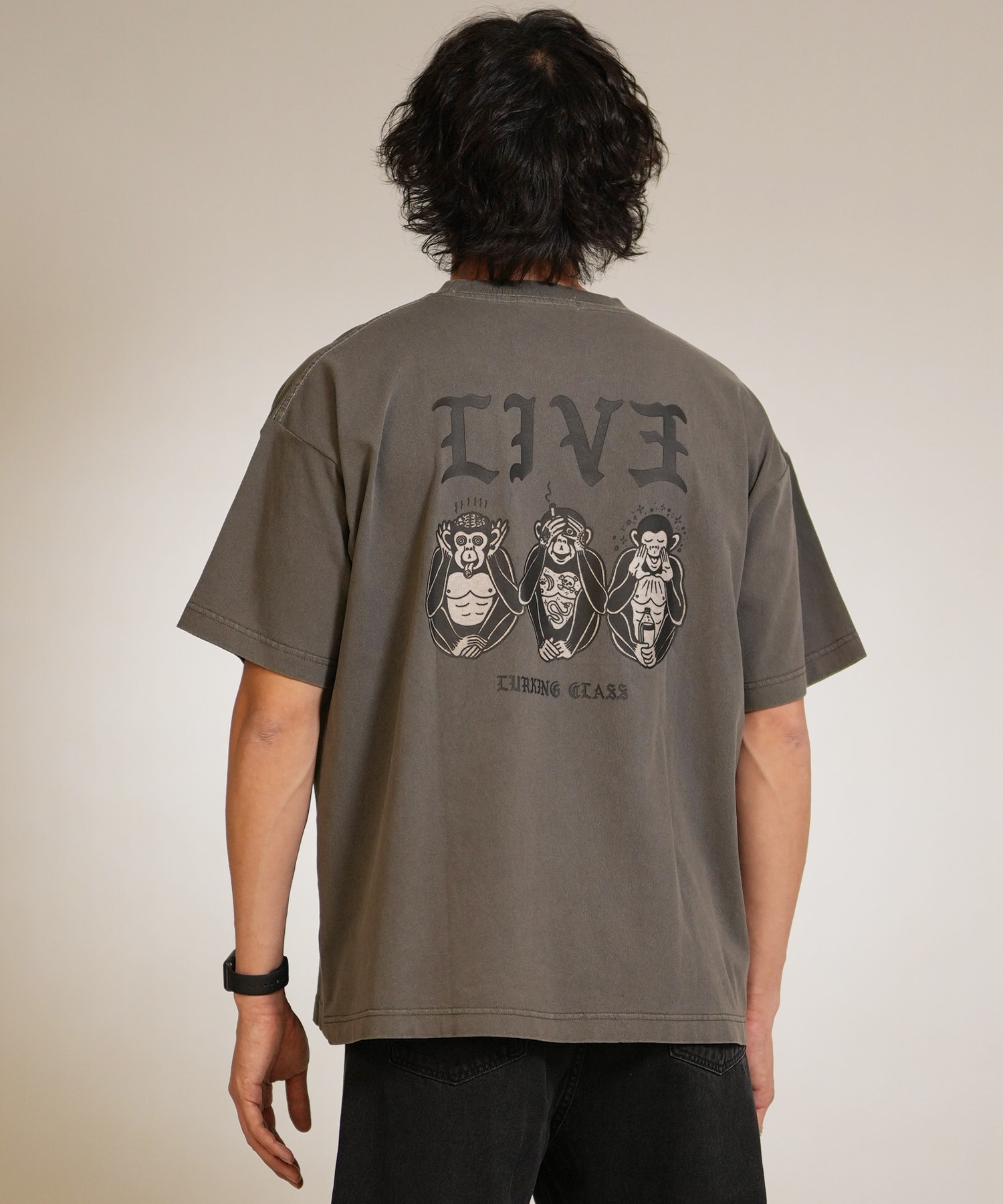 LURKING CLASS ラーキングクラス 半袖 Tシャツ メンズ バックプリント