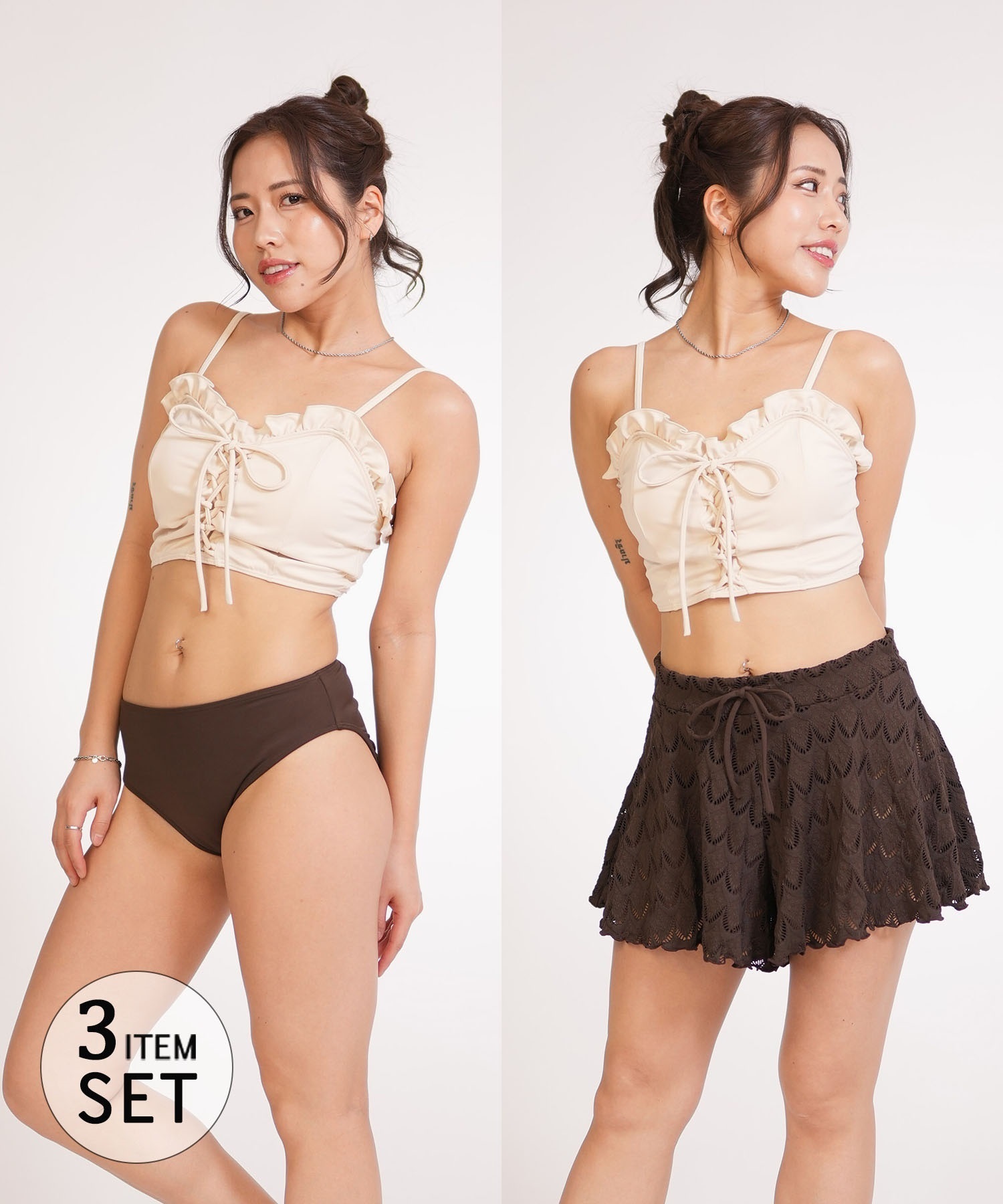 RINEN & COMPANY リネン アンド カンパニー 水着 3点セット ビキニ