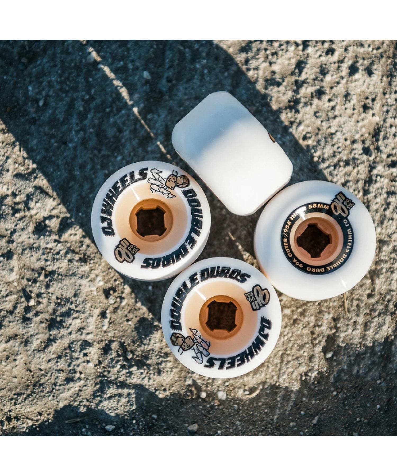 ウィール OJ WHEEL オージェイウィール DOUBLE DURO WHITE/GUM MINI