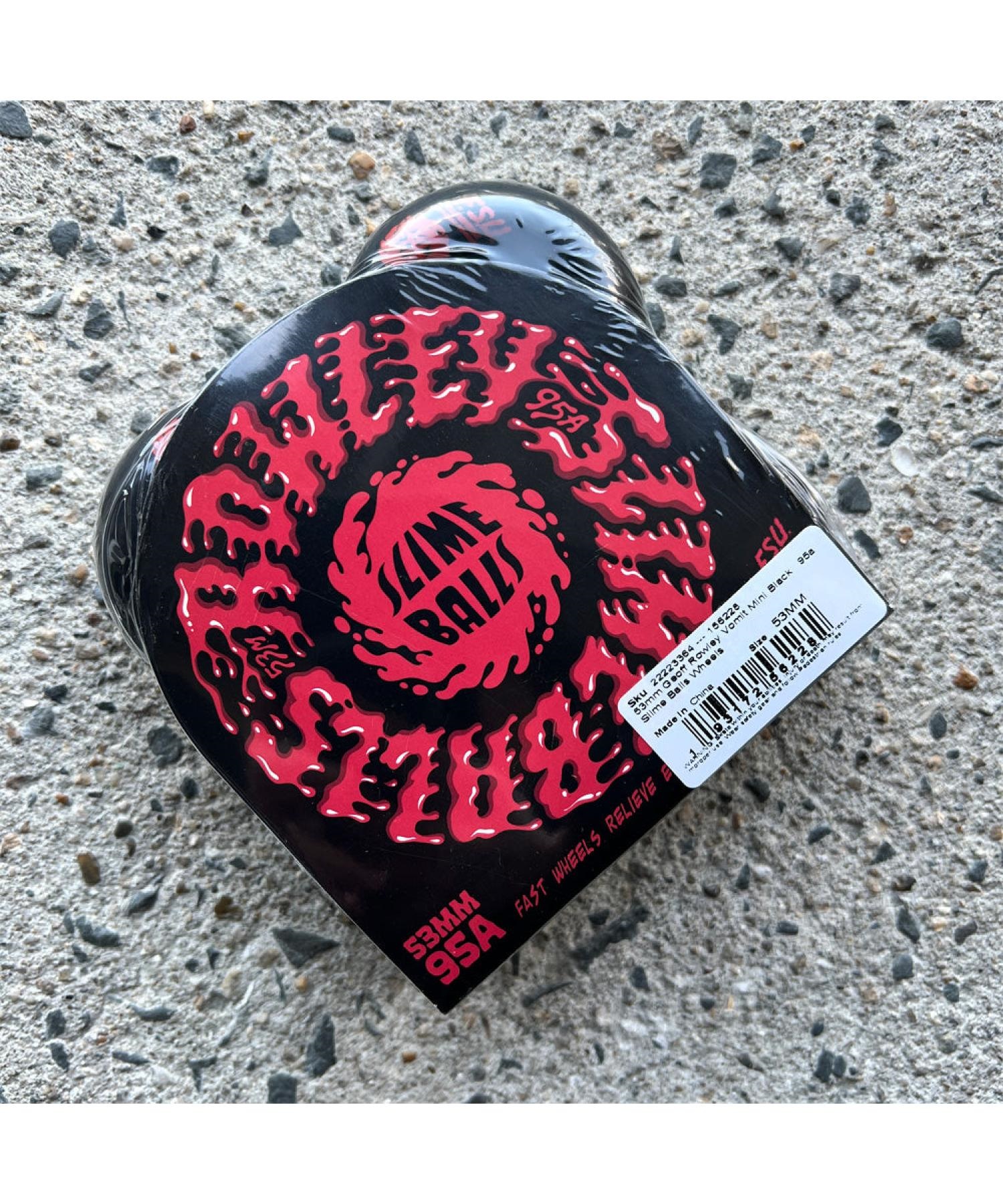 ウィール SLIME BALLS シムス GEOFF ROWLEY VOMIT MINI 95A SKATEBOARD