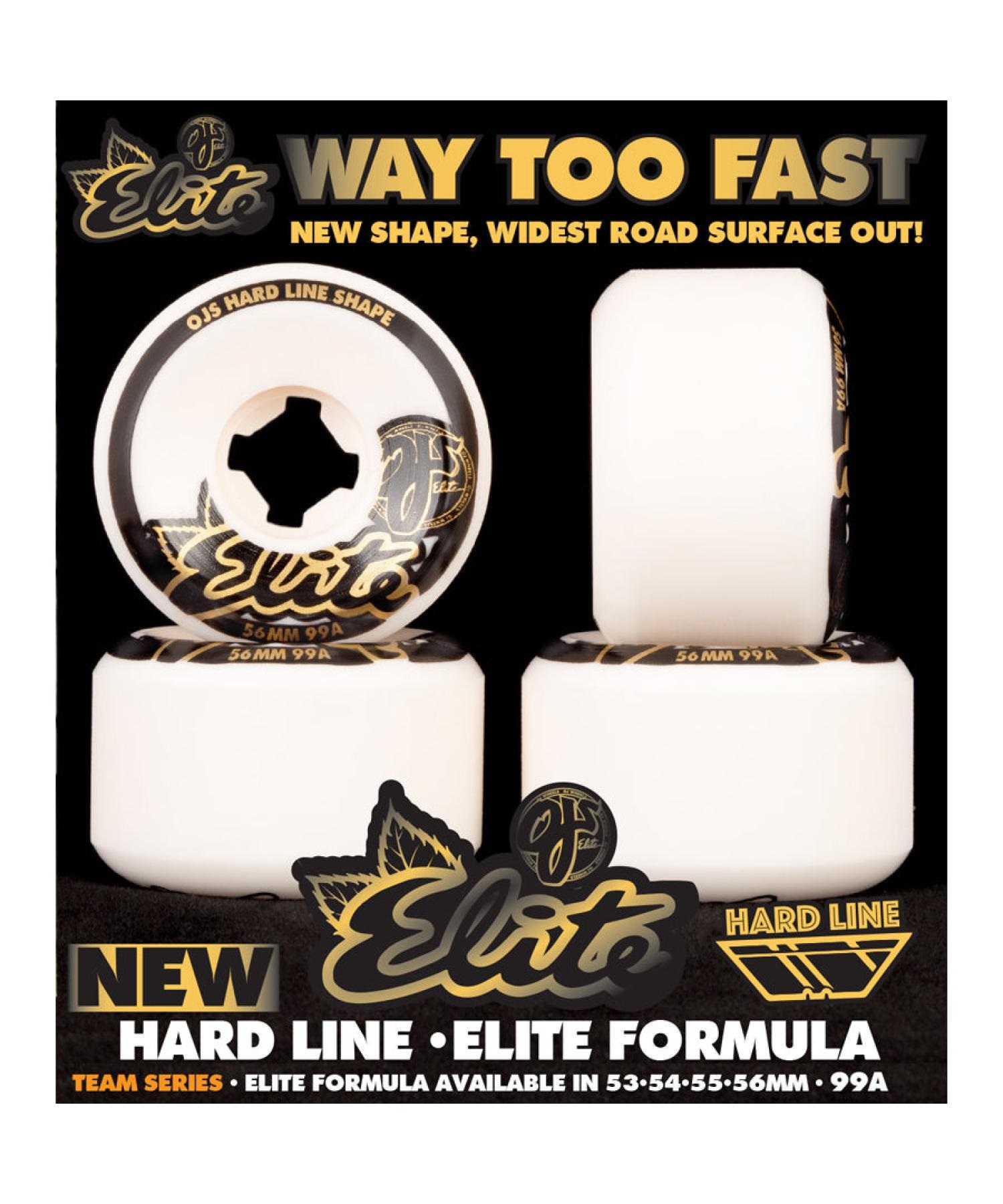 ウィール OJ WHEEL オージェイウィール 54mm ELITE HARDLINE 99A TEAM
