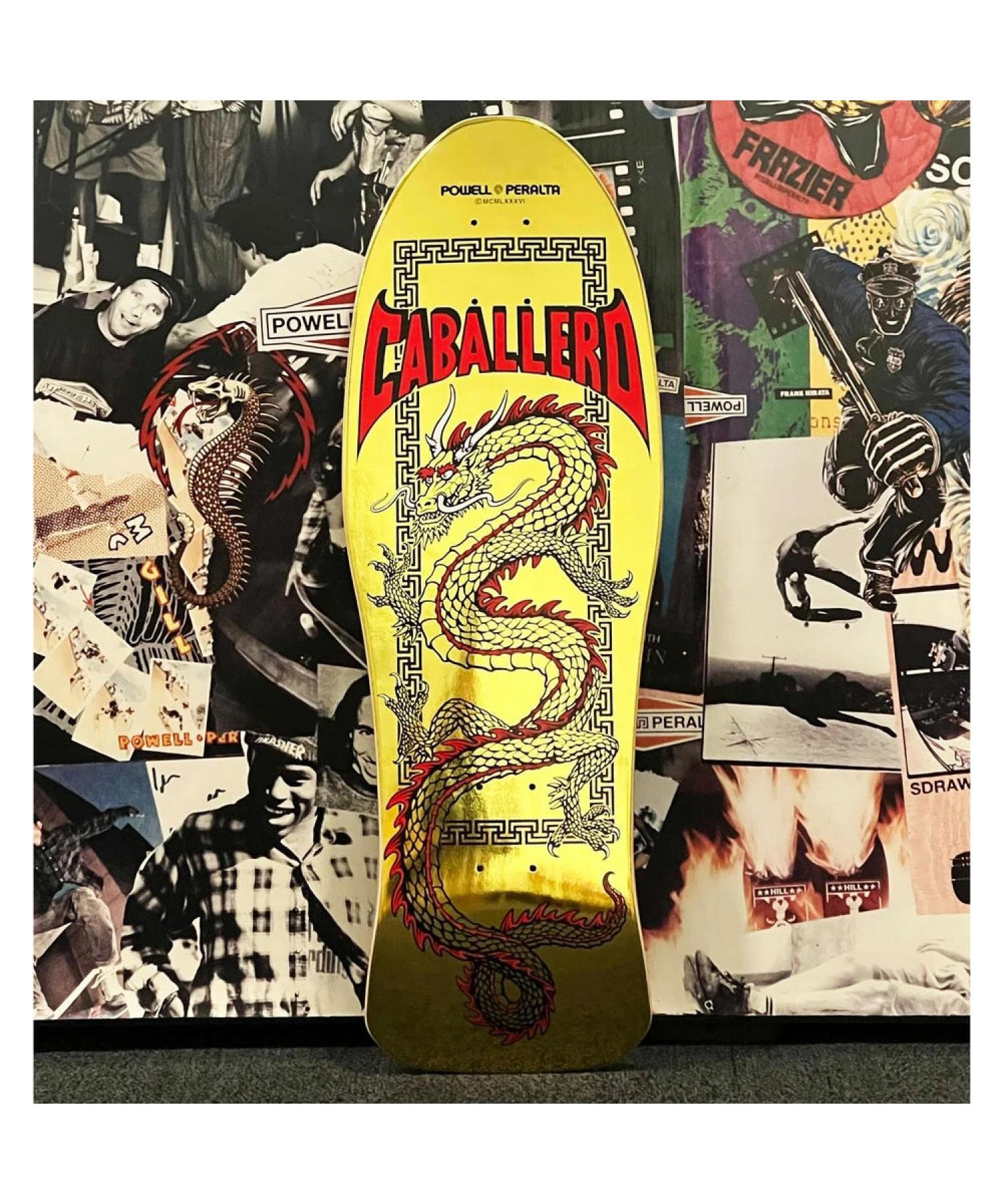 Powell Steve Caballero10インチ×30.81スケボーデッキ メーカー直送品】10in x 30in STEVE CABALLERO CHINESE DRAGON REISSUE