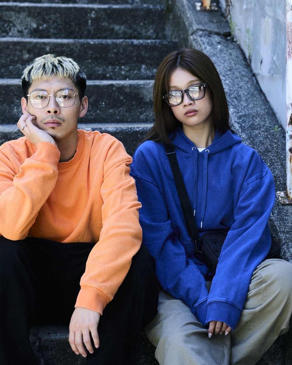 DEAR LAUREL 26FW LOOK 15 - サンフェイドクルーネックスウェット(DL26F-1101)・スラックス(DL26F-3105)